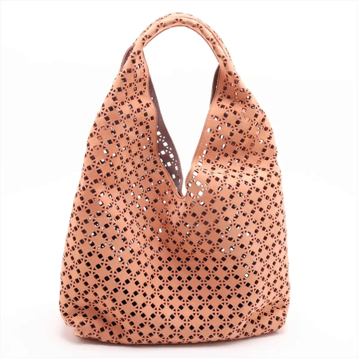 Anagram Dunas Leather Shoulder Bag, Brown — view 2
