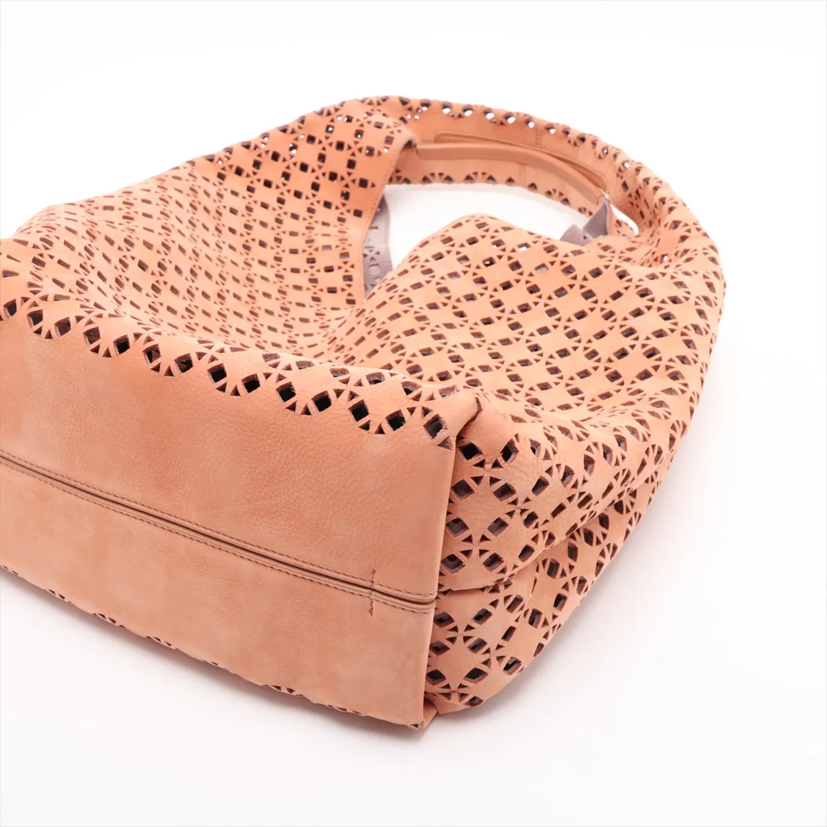 Anagram Dunas Leather Shoulder Bag, Brown — view 3