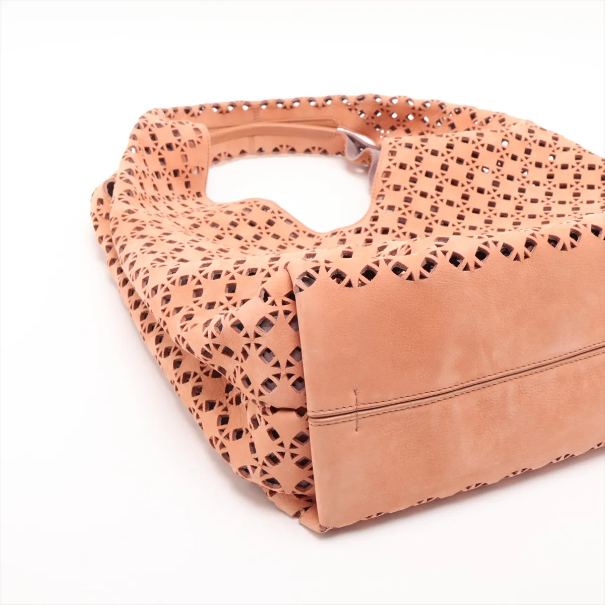 Anagram Dunas Leather Shoulder Bag, Brown — view 4