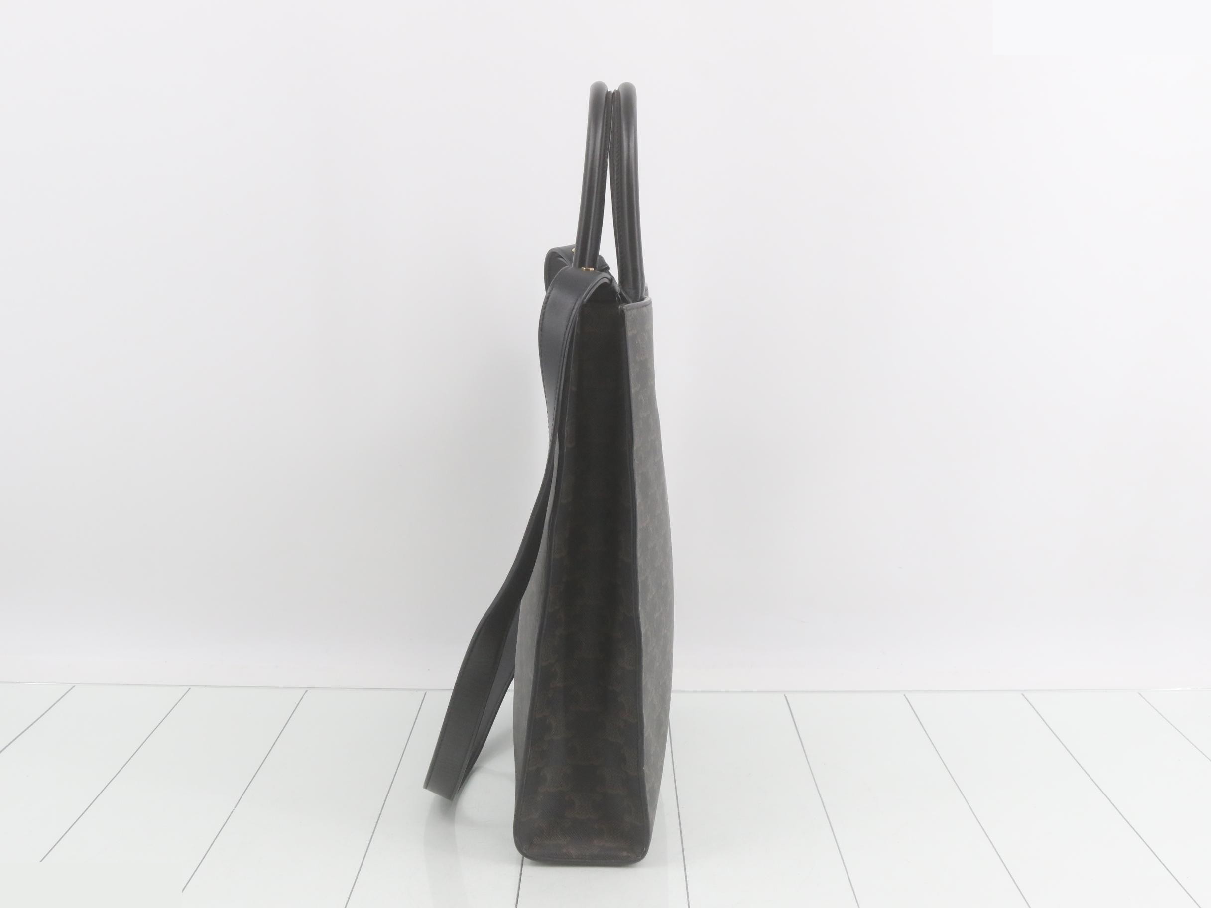 Triomphe Medium Vertical Cabas 2-Way Shoulder — view 3