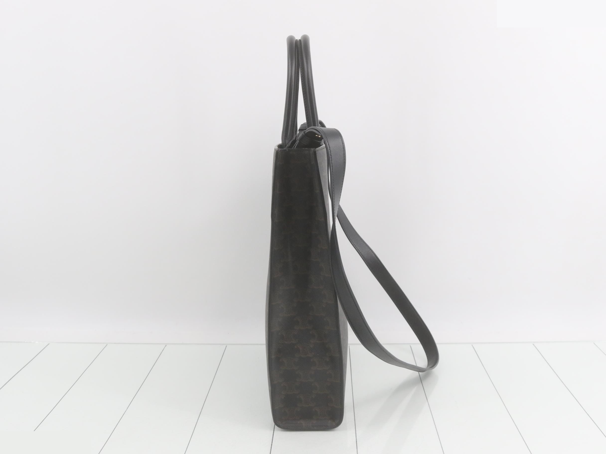 Triomphe Medium Vertical Cabas 2-Way Shoulder — view 4