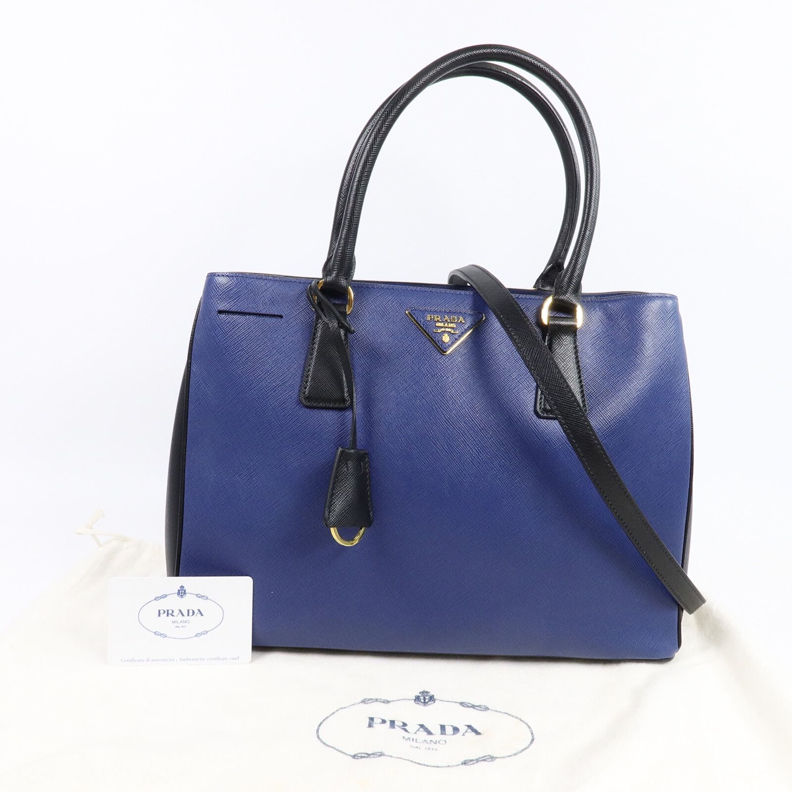 Saffiano Leather Galliera Tote w/Removable Strap — view 11