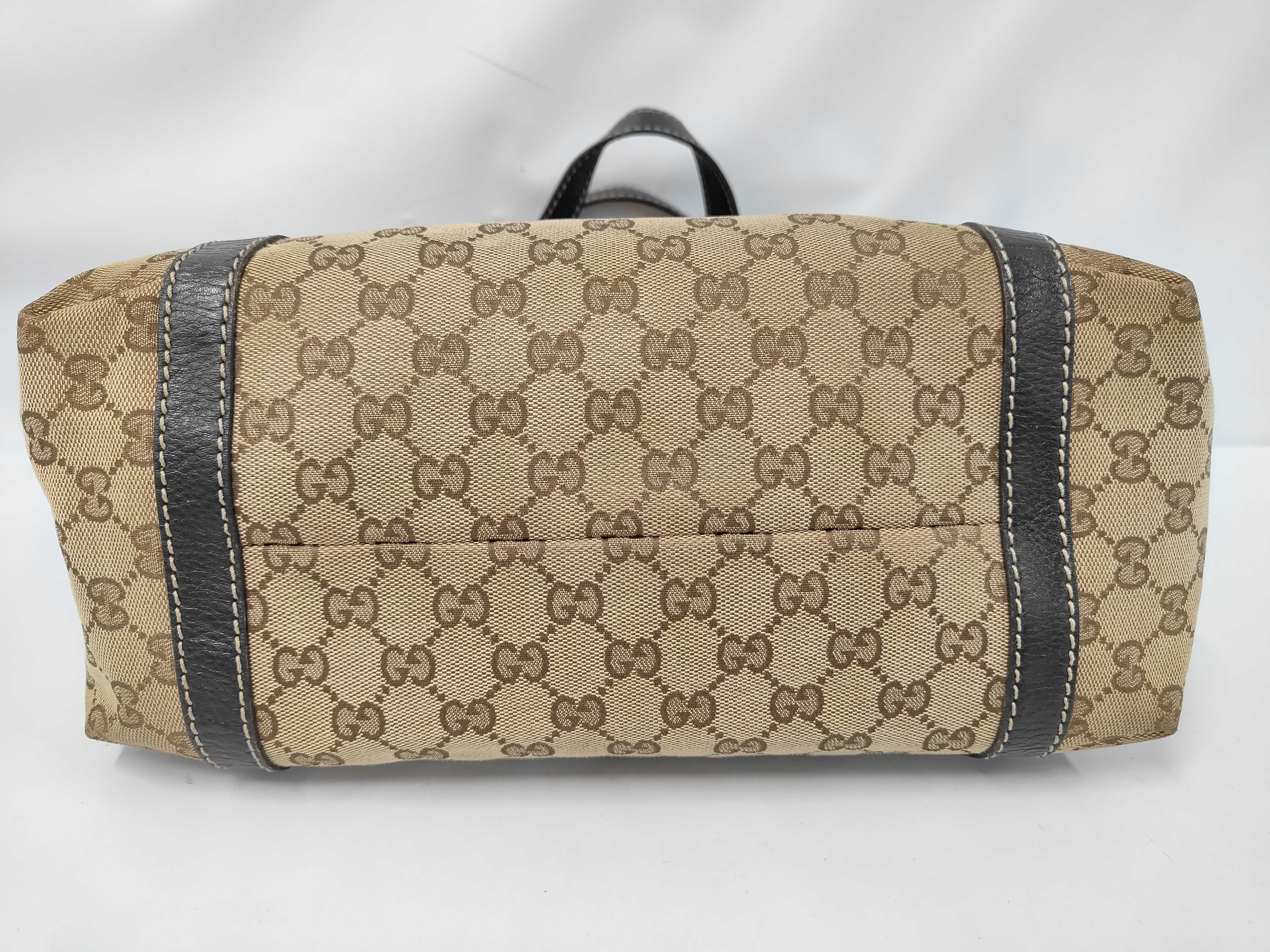 GG Canvas Sherry Line Buckle Tote Bag — view 3