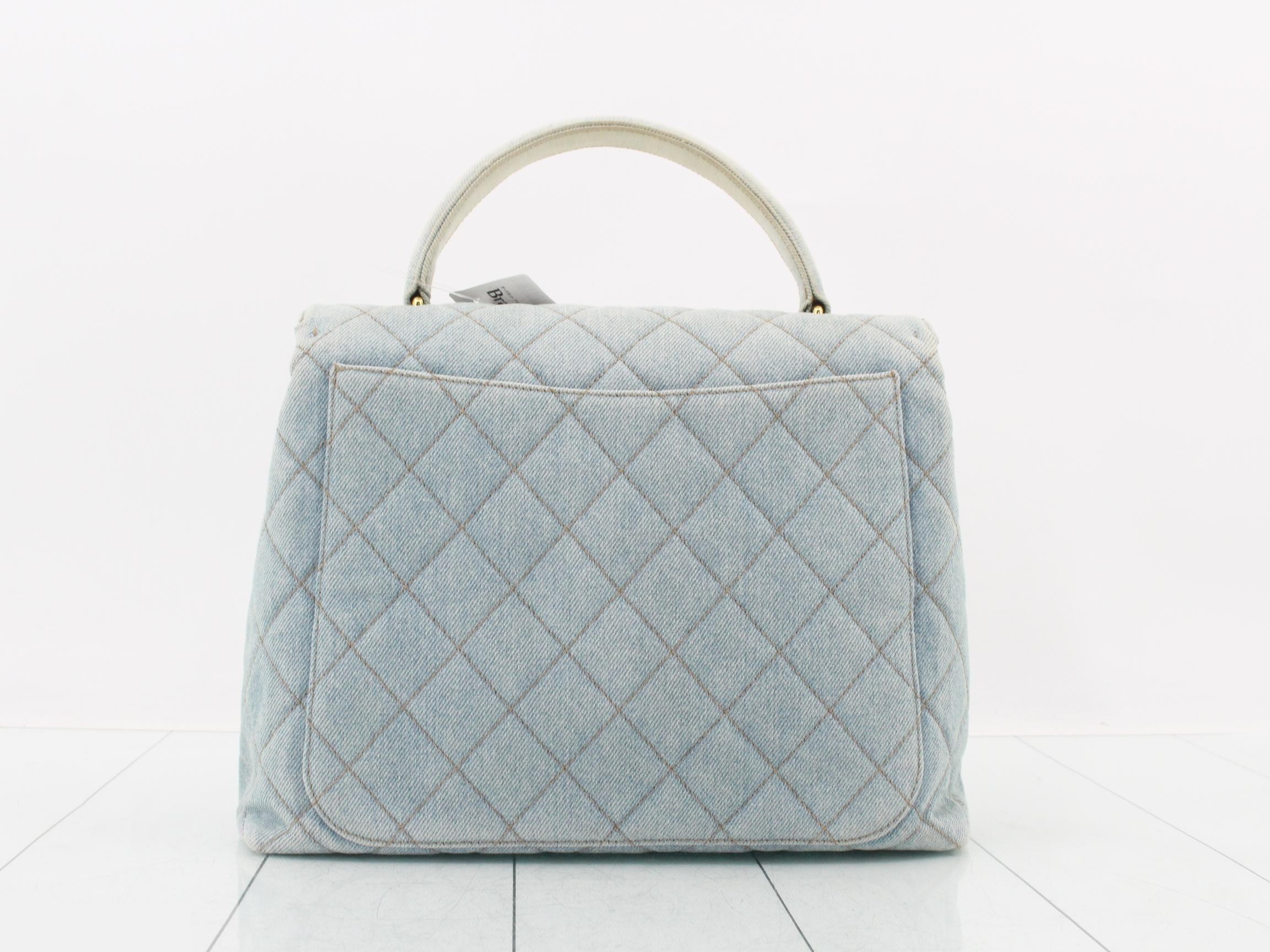 denim Kelly handbag — view 2