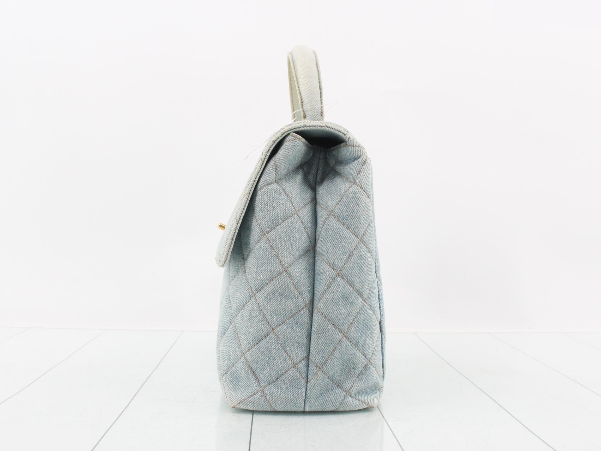 denim Kelly handbag — view 3