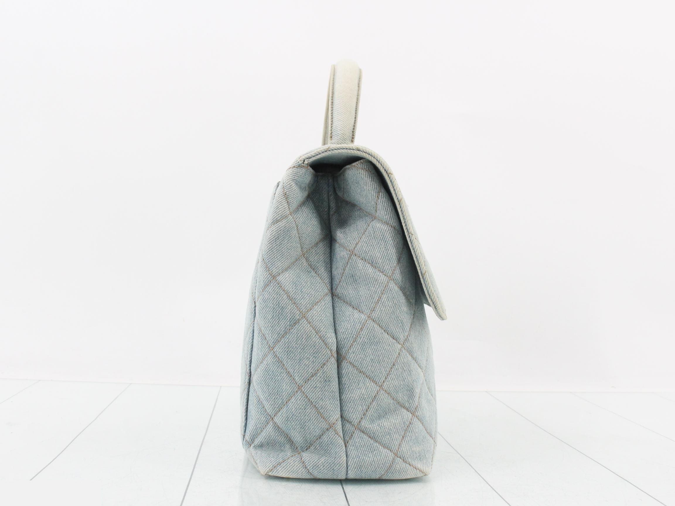 denim Kelly handbag — view 4