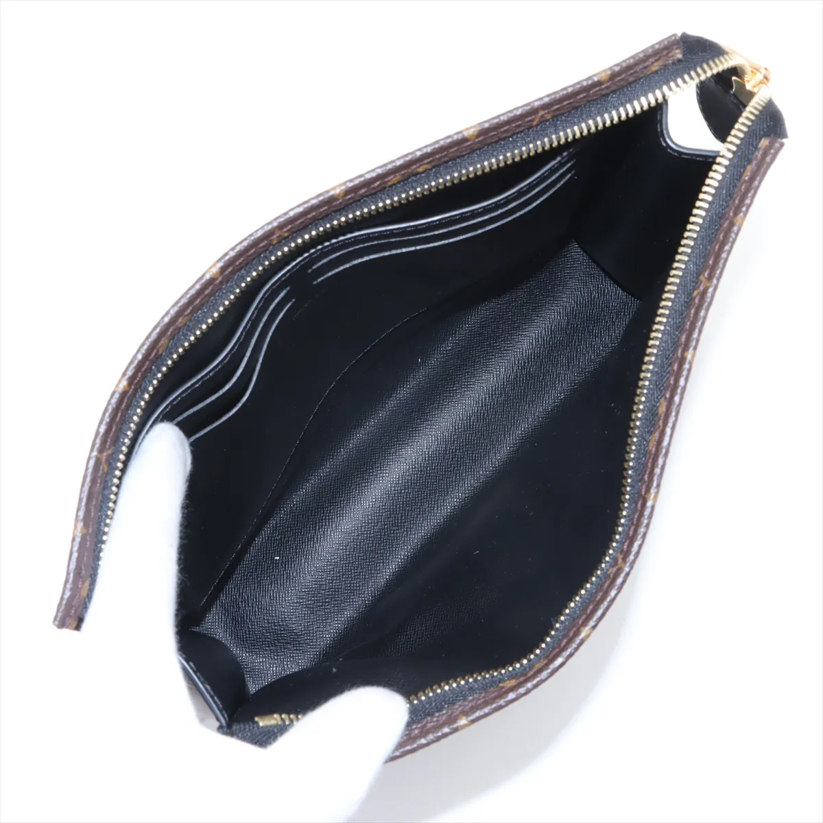 Monogram Pochette Toilette NM M46037 Brown x Black (RFID detected) — view 5
