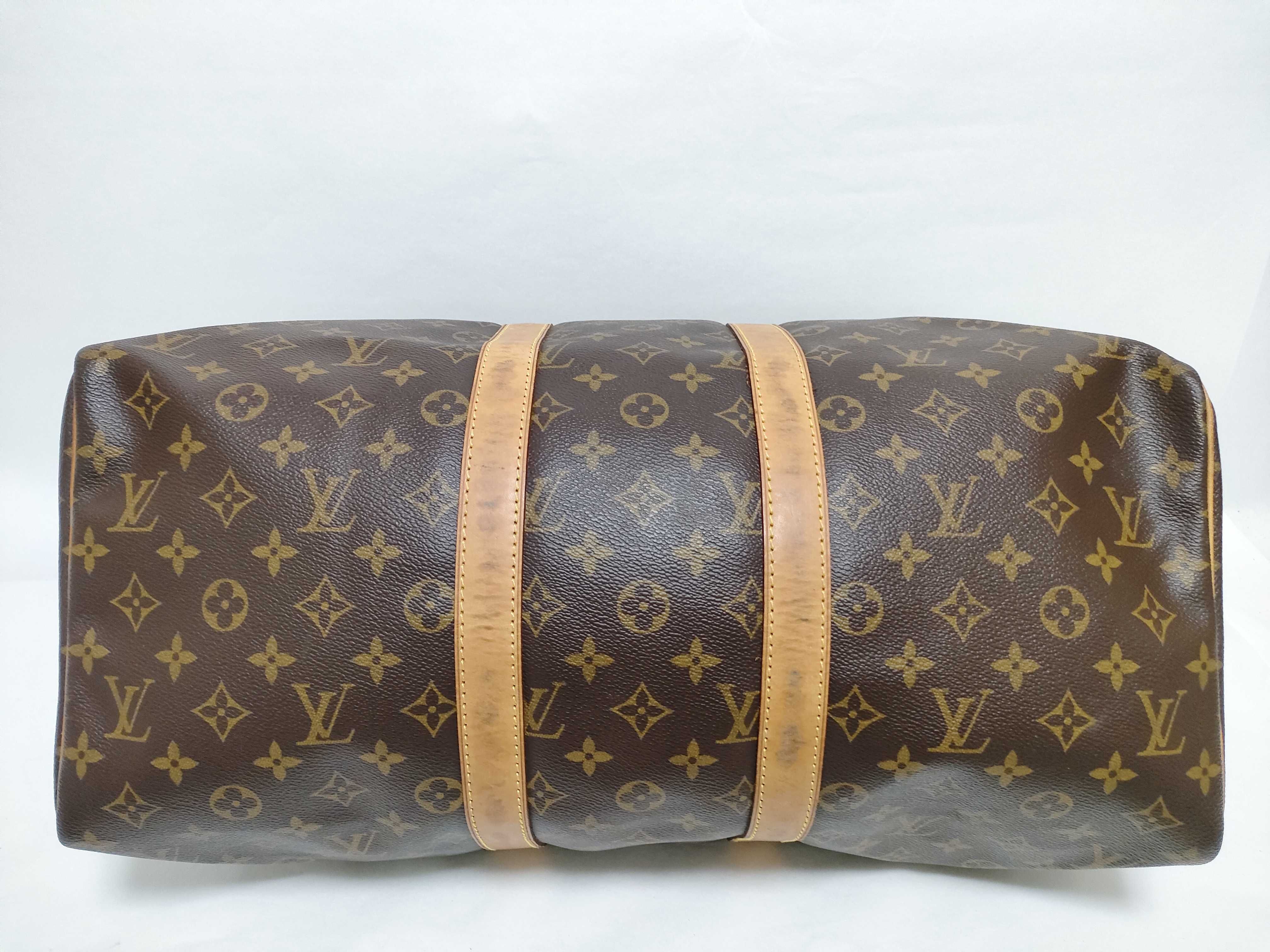 Monogram Louis Vuitton Keepall Boston Bag — view 8