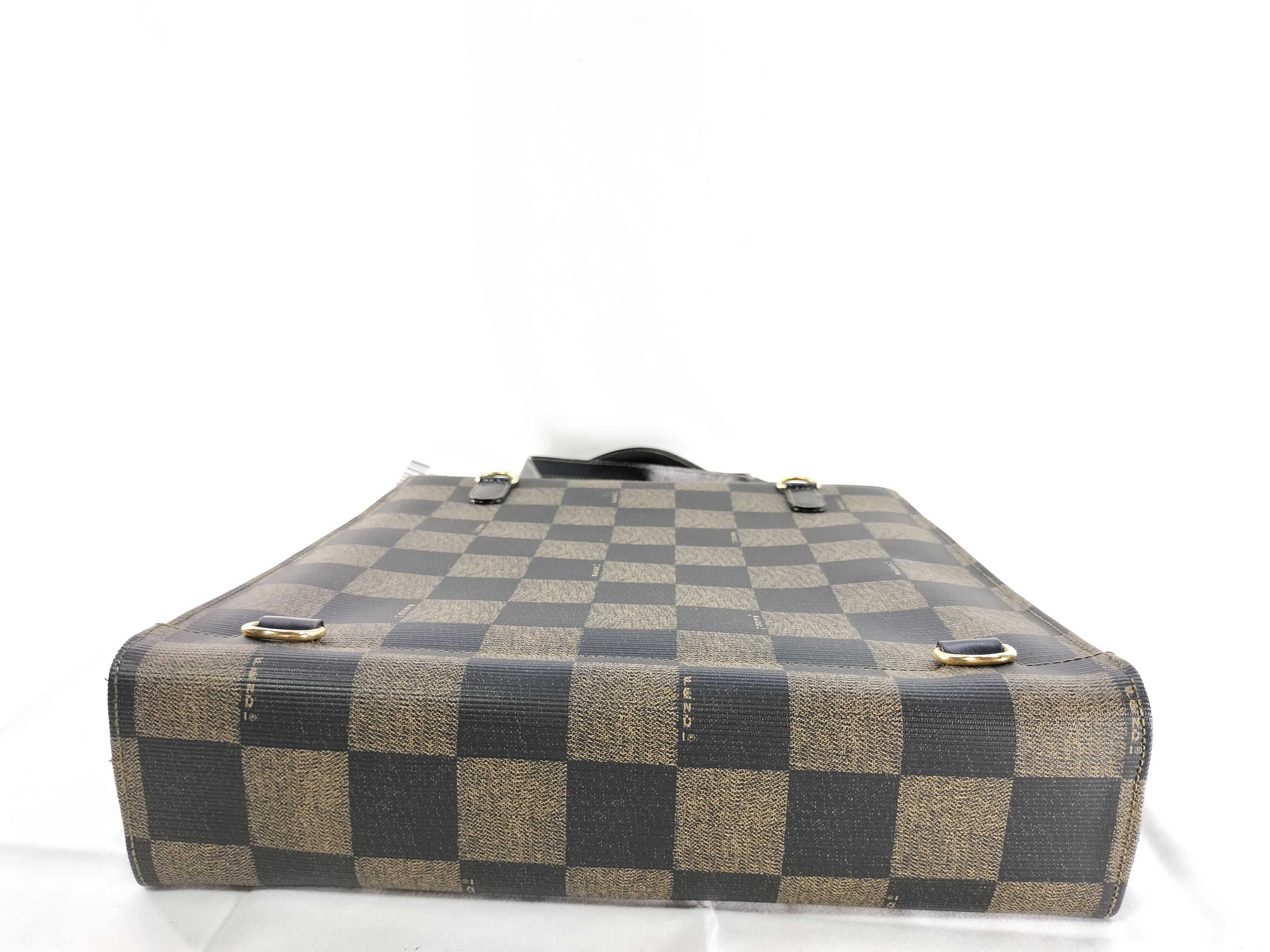 Pecan Pattern Pecan Block Large Logo Backpack Tote Bag (No Straps) — view 6