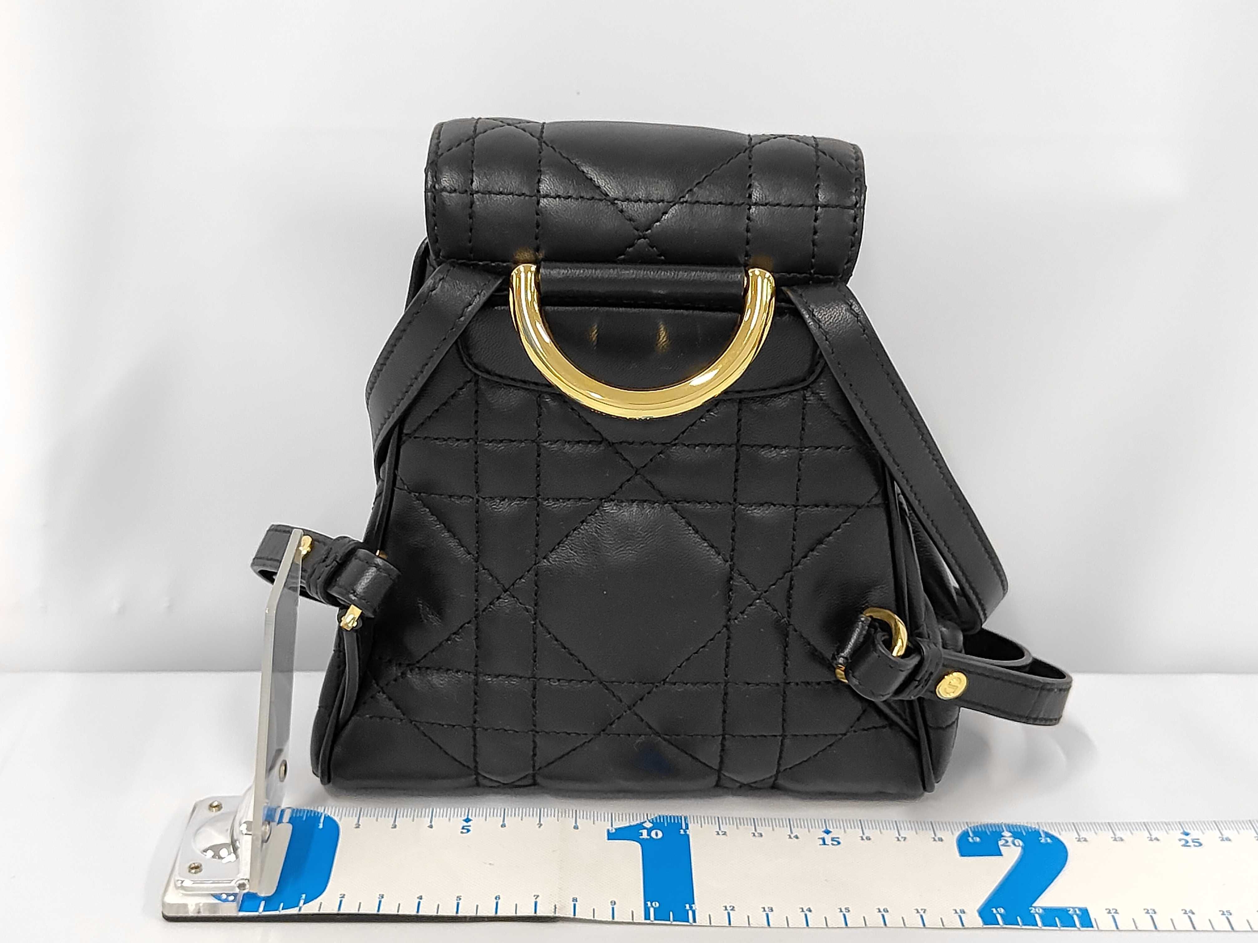 Macro Cannage Backpack, Black, Lucky Star Rucksack — view 2