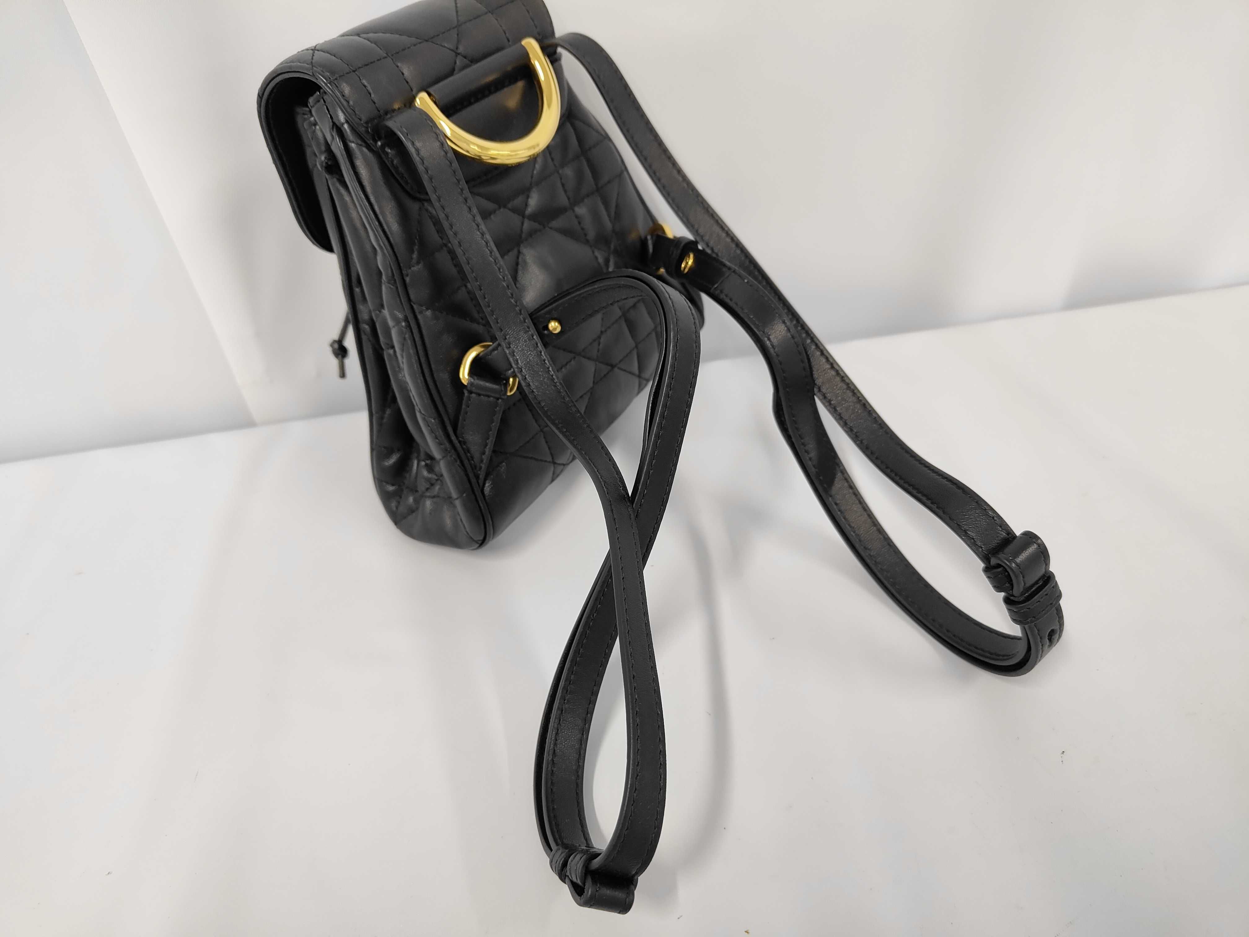Macro Cannage Backpack, Black, Lucky Star Rucksack — view 3