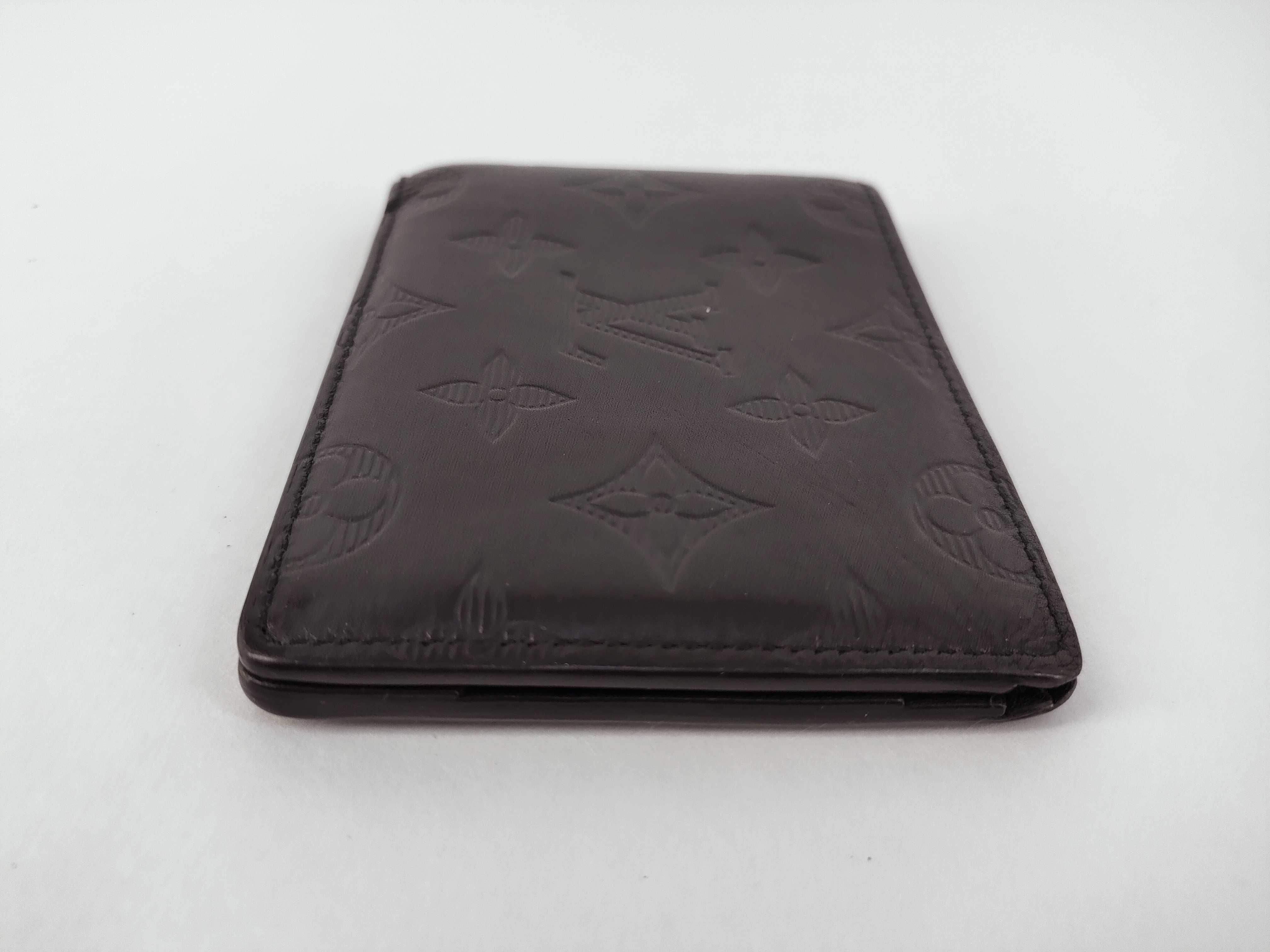 Monogram Louis Vuitton M62901 Monogram Black Leather Billfold — view 7
