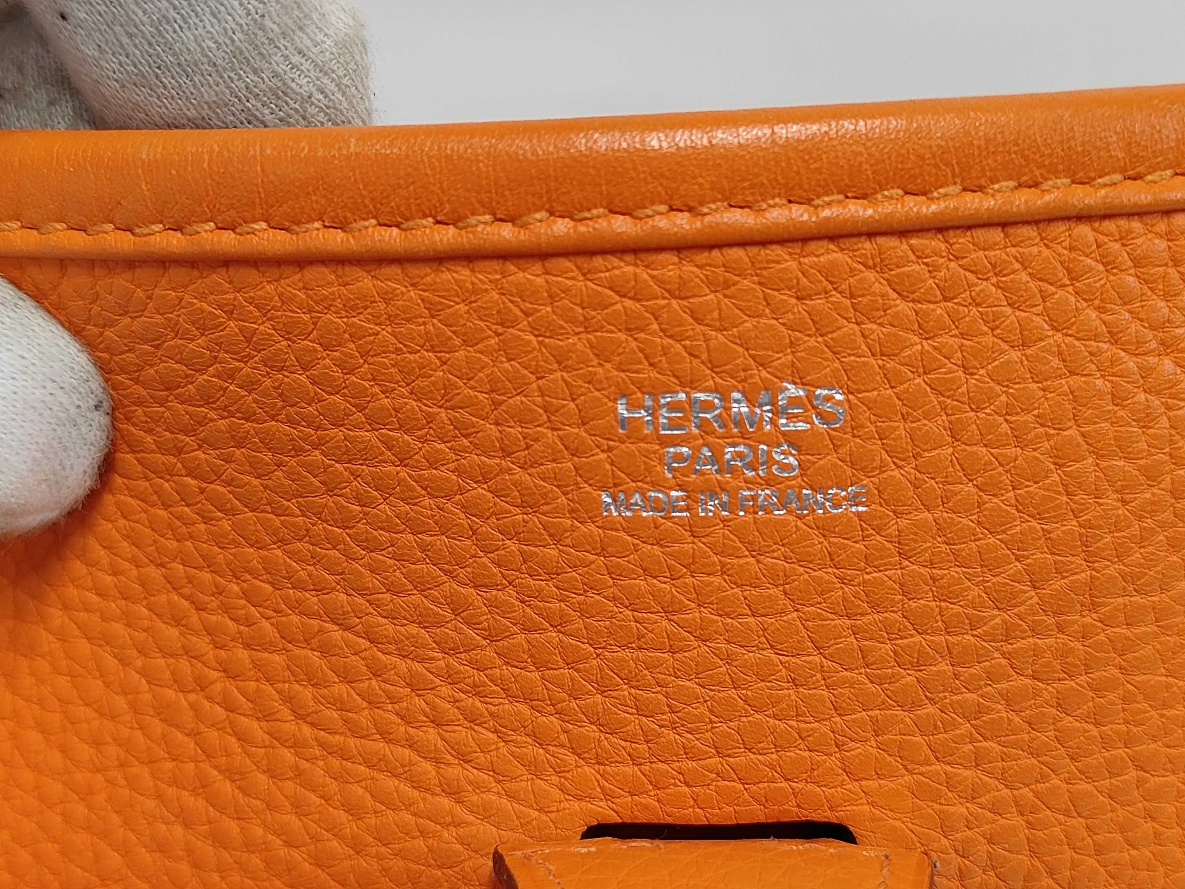 Evelyne 1 Orange Silver Hardware L Shoulder Bag — view 7