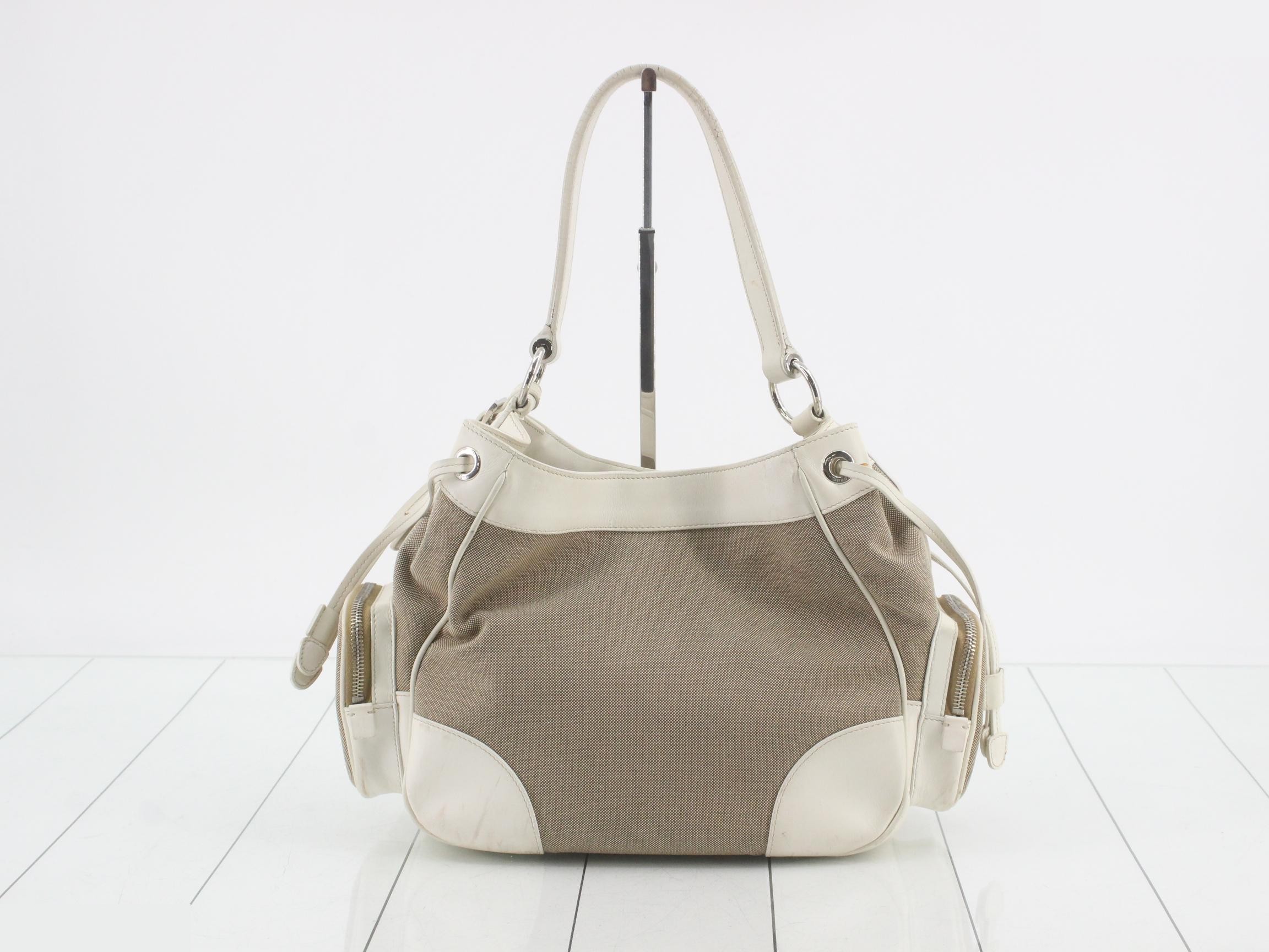 Side pocket, jacquard logo, drawstring, shoulder bag, handbag — view 2
