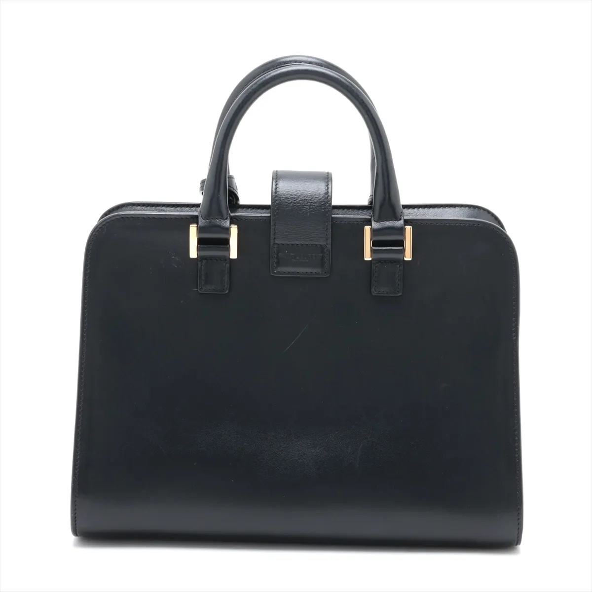 Baby Cabas 568853 Leather 2-Way Handbag, Black, Clochette Strap Torn — view 2