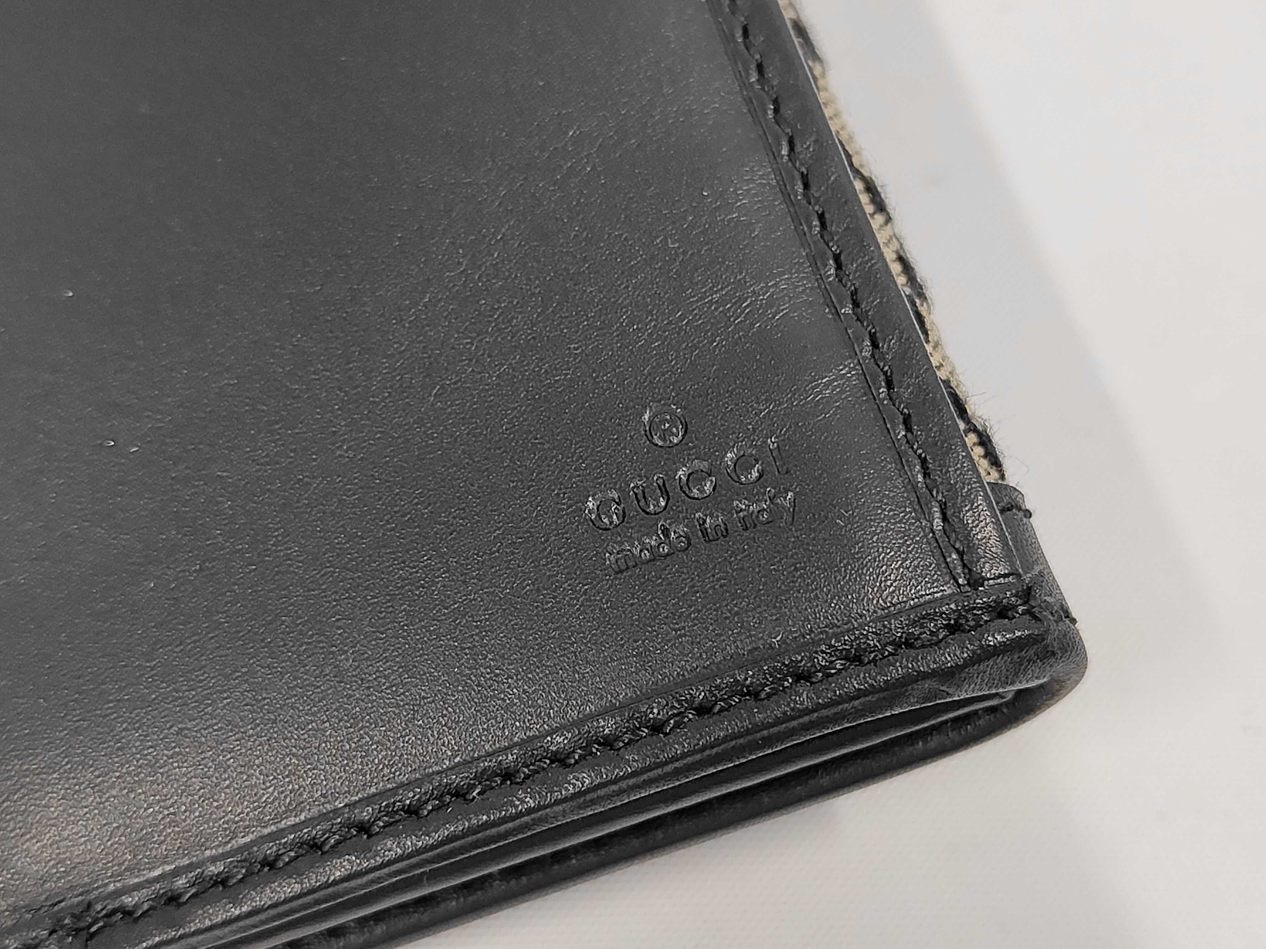 Diamante Long Flap Wallet, Canvas Leather, Beige/Black, Gucci Wallet — view 8