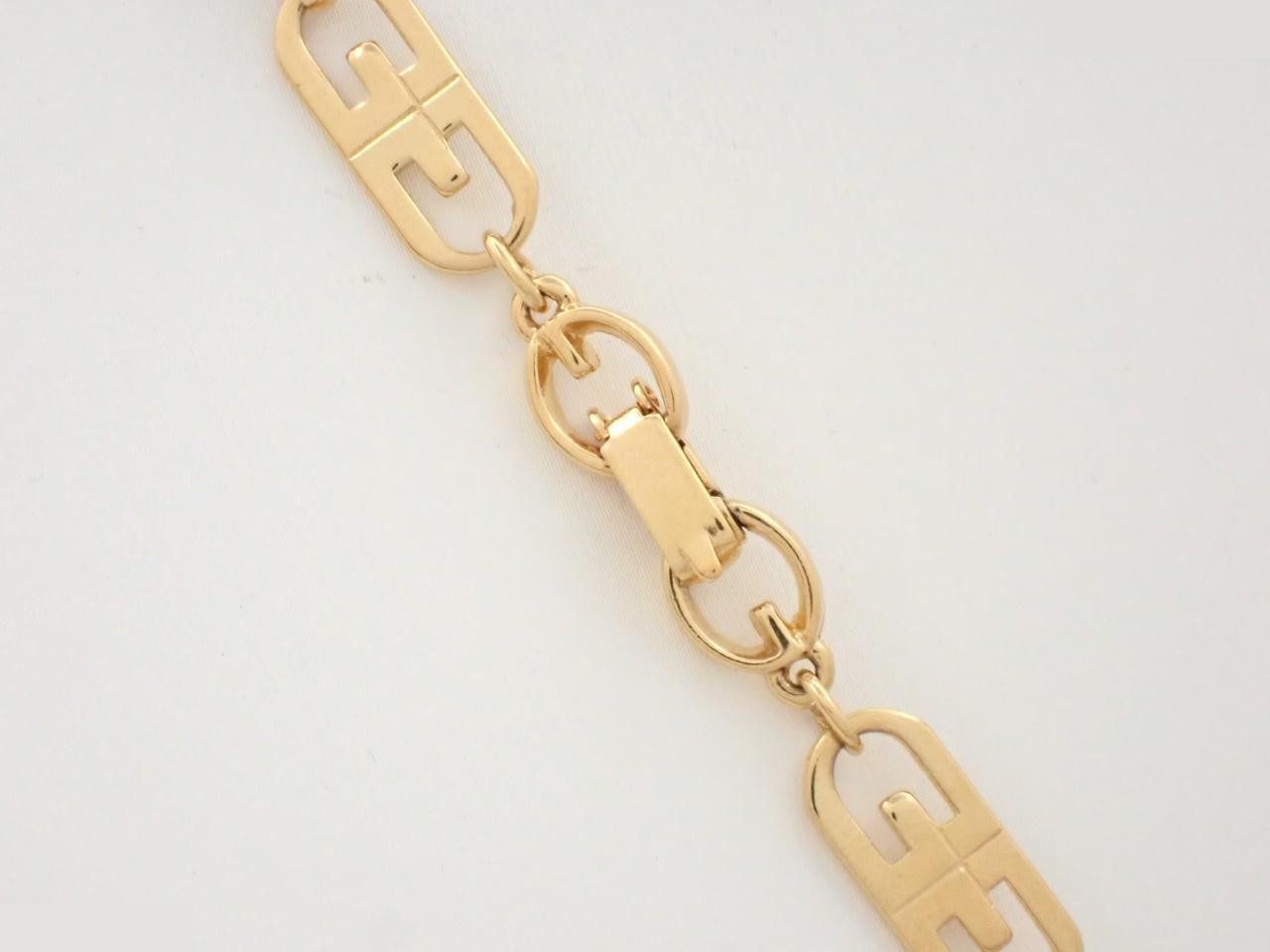 Gold long necklace, chain approximately 61cm — view 2