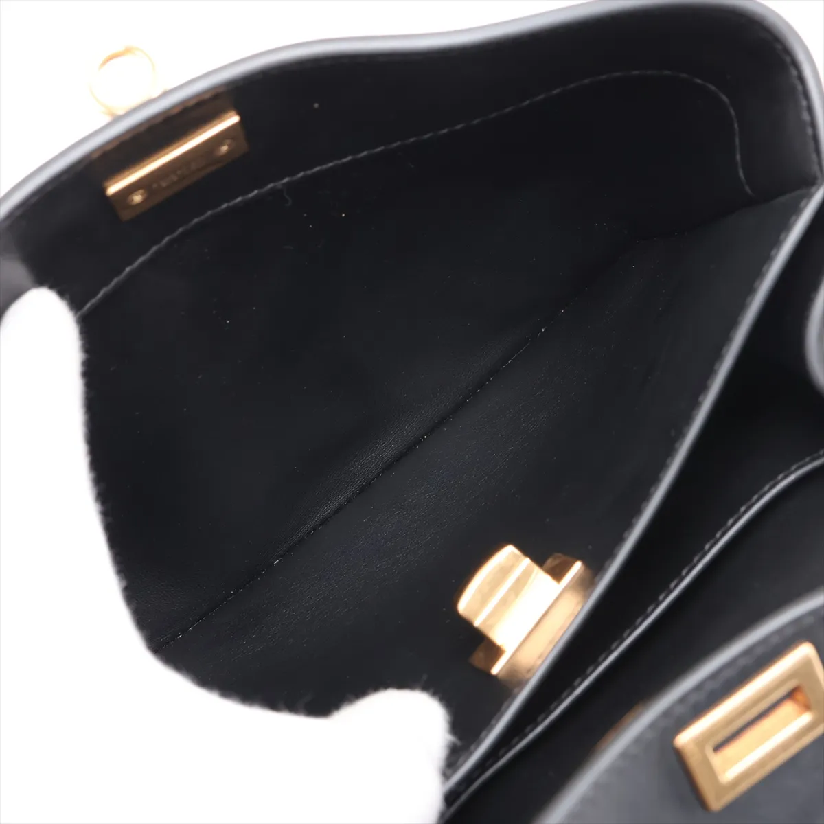 Rodeo Mini 843712 Leather 2-Way Handbag, Black — view 9