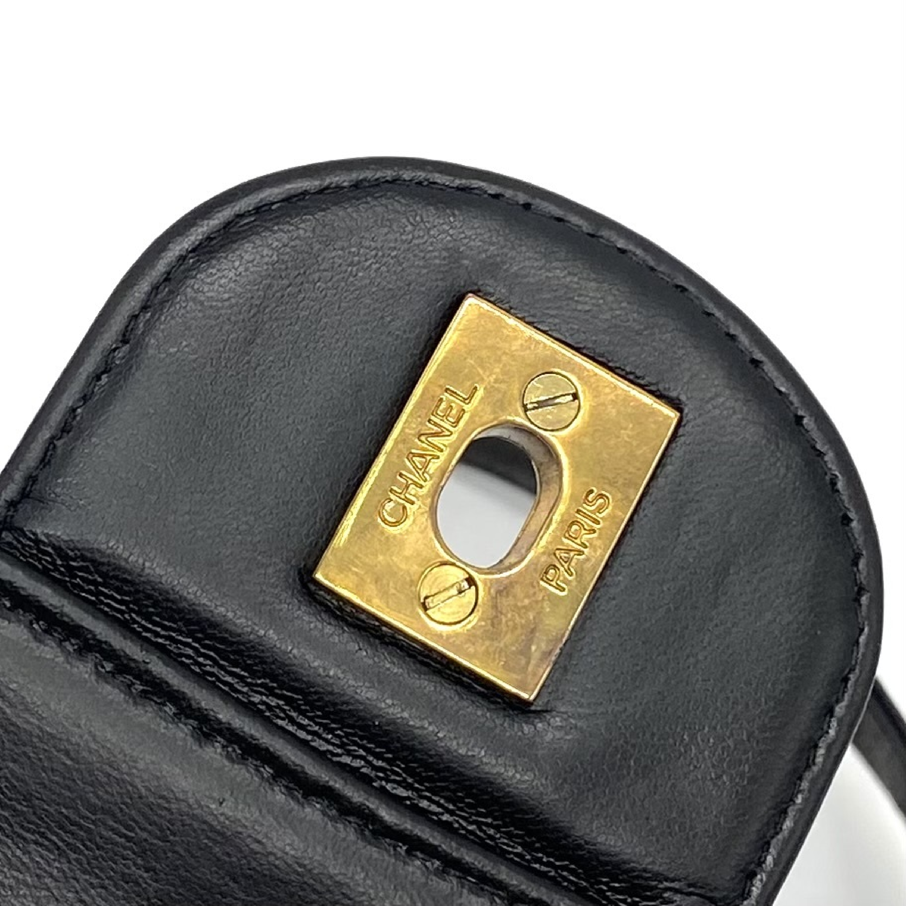 Matelassé Coco Mark Patent Leather Backpack — view 8