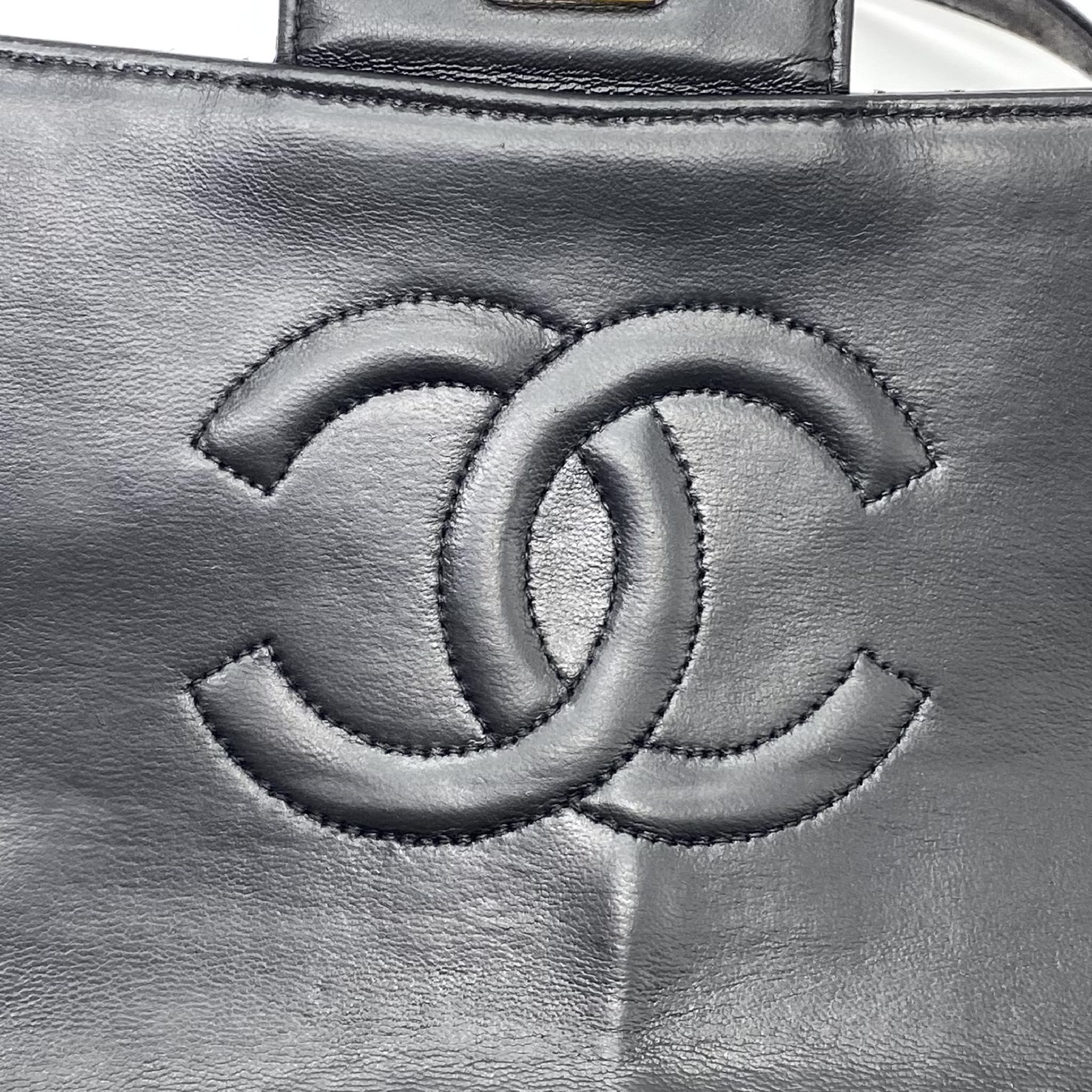 Matelassé Coco Mark Patent Leather Backpack — view 9