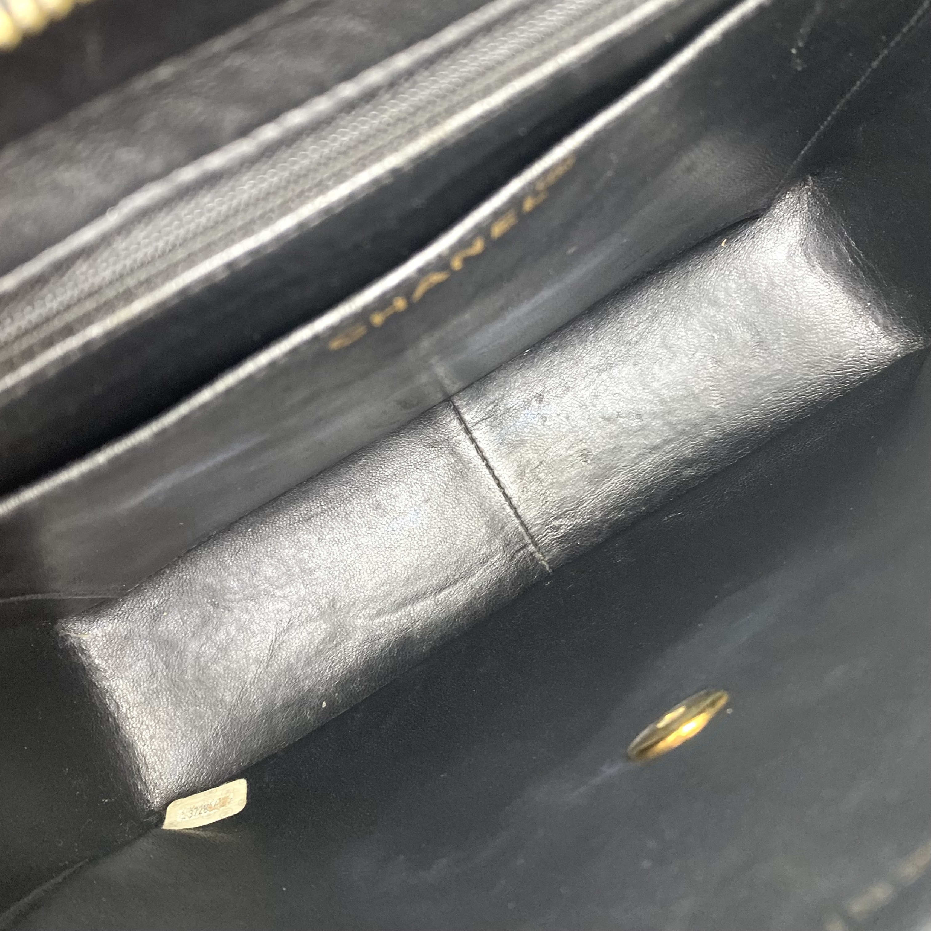Matelassé Coco Mark Patent Leather Backpack — view 10