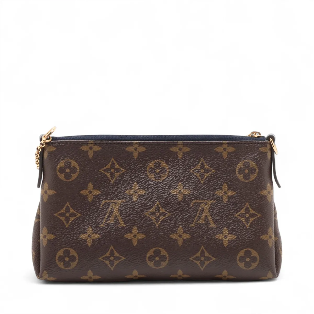 Monogram x Leather Paras Clutch M44058 GI2157 Brown x Navy — view 2