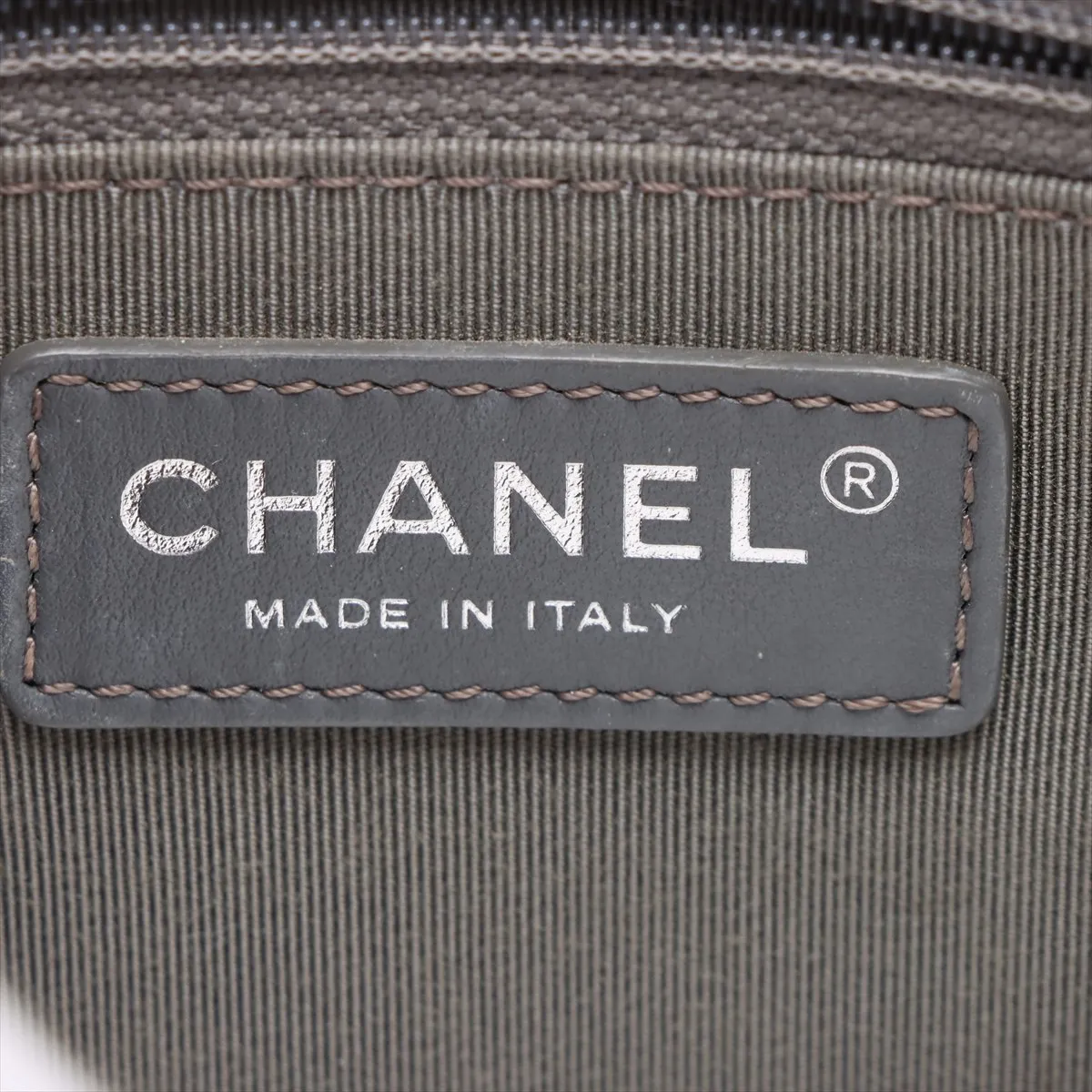 Matelassé Leather Single Flap Double Chain Bag, Silver with Gunmetal Hardware, Item Number 23219965 (Serial Number in the 23s range) — view 10