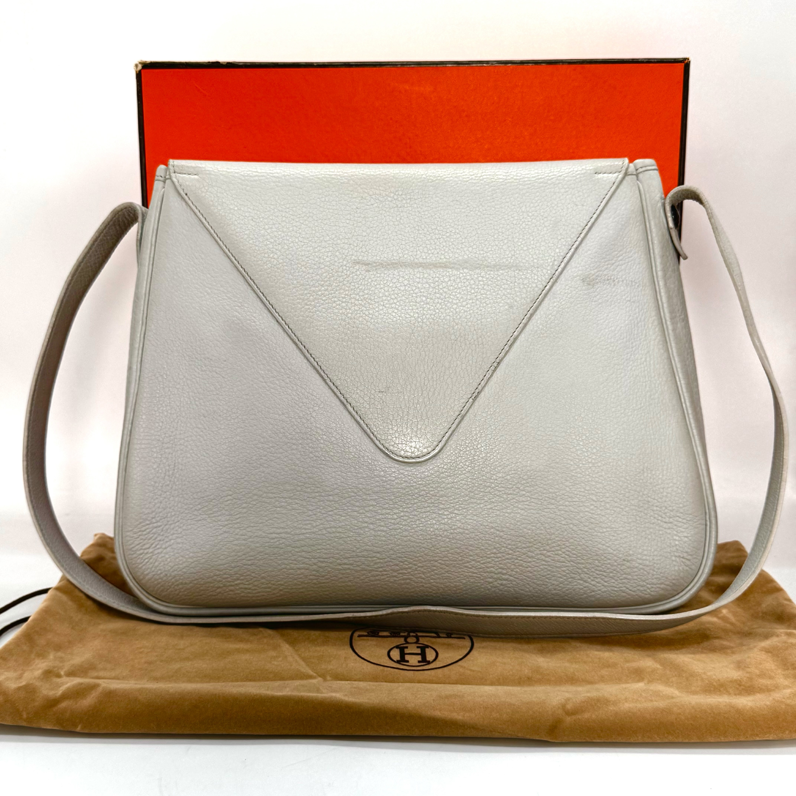 (12235_0072) Lyon Clemence Christine Grey Shoulder Bag ( E stamp) — view 2