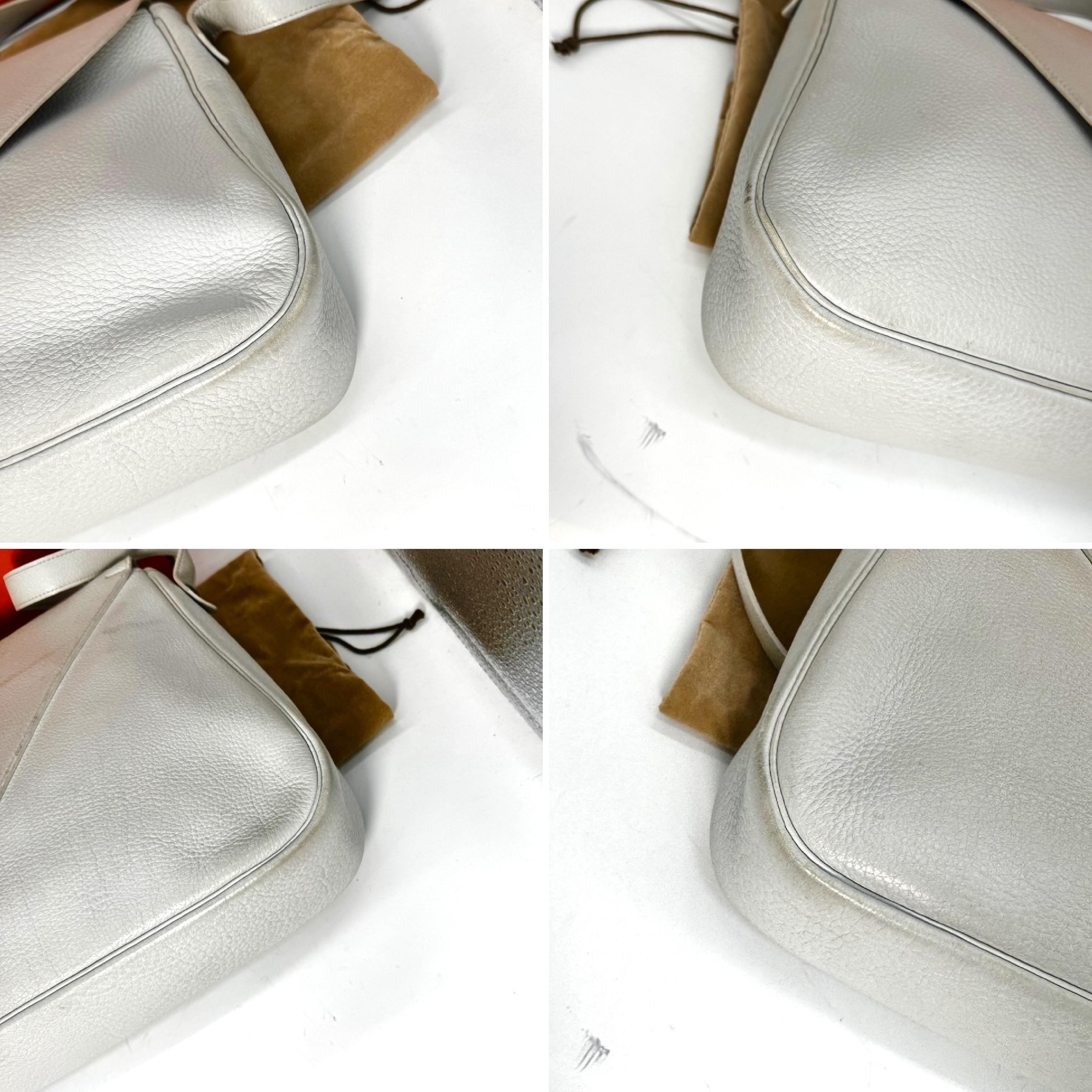 (12235_0072) Lyon Clemence Christine Grey Shoulder Bag ( E stamp) — view 5