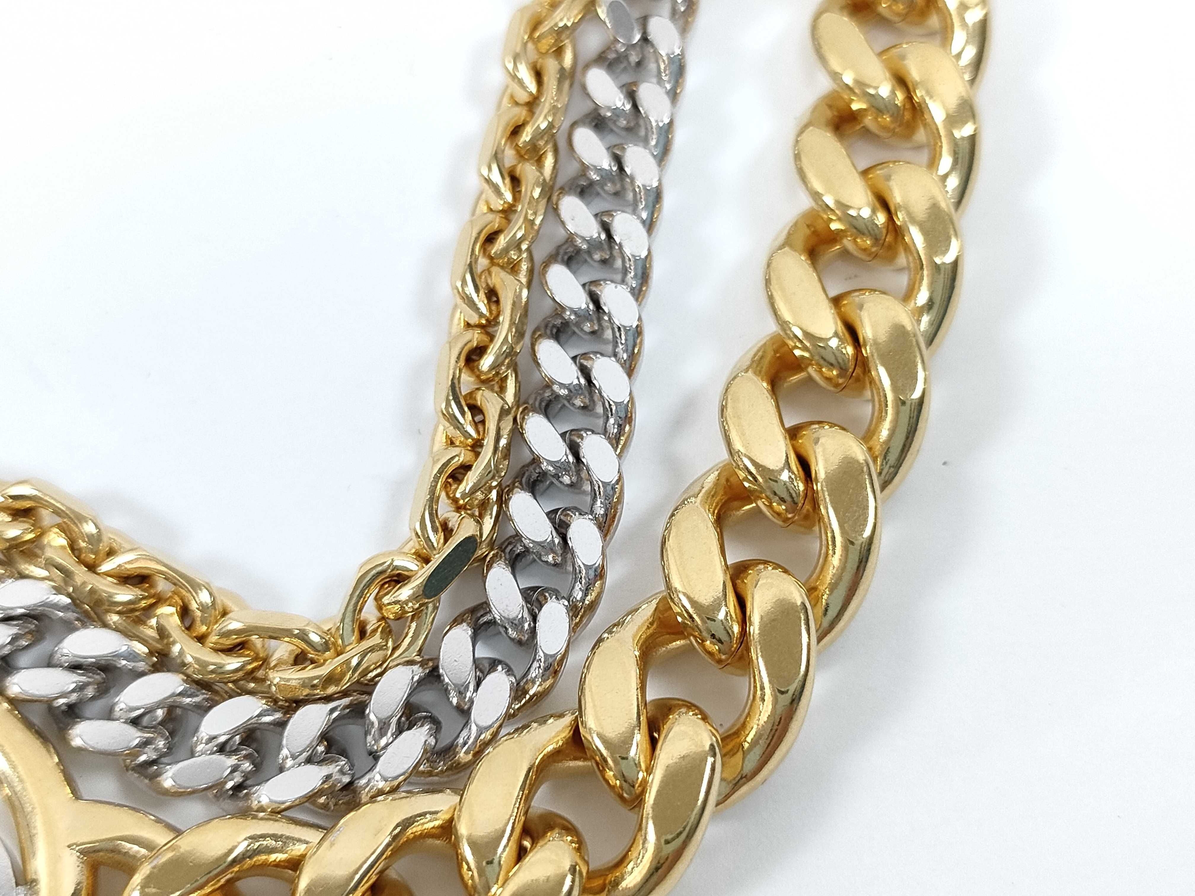CD Triple Chain Necklace — view 5