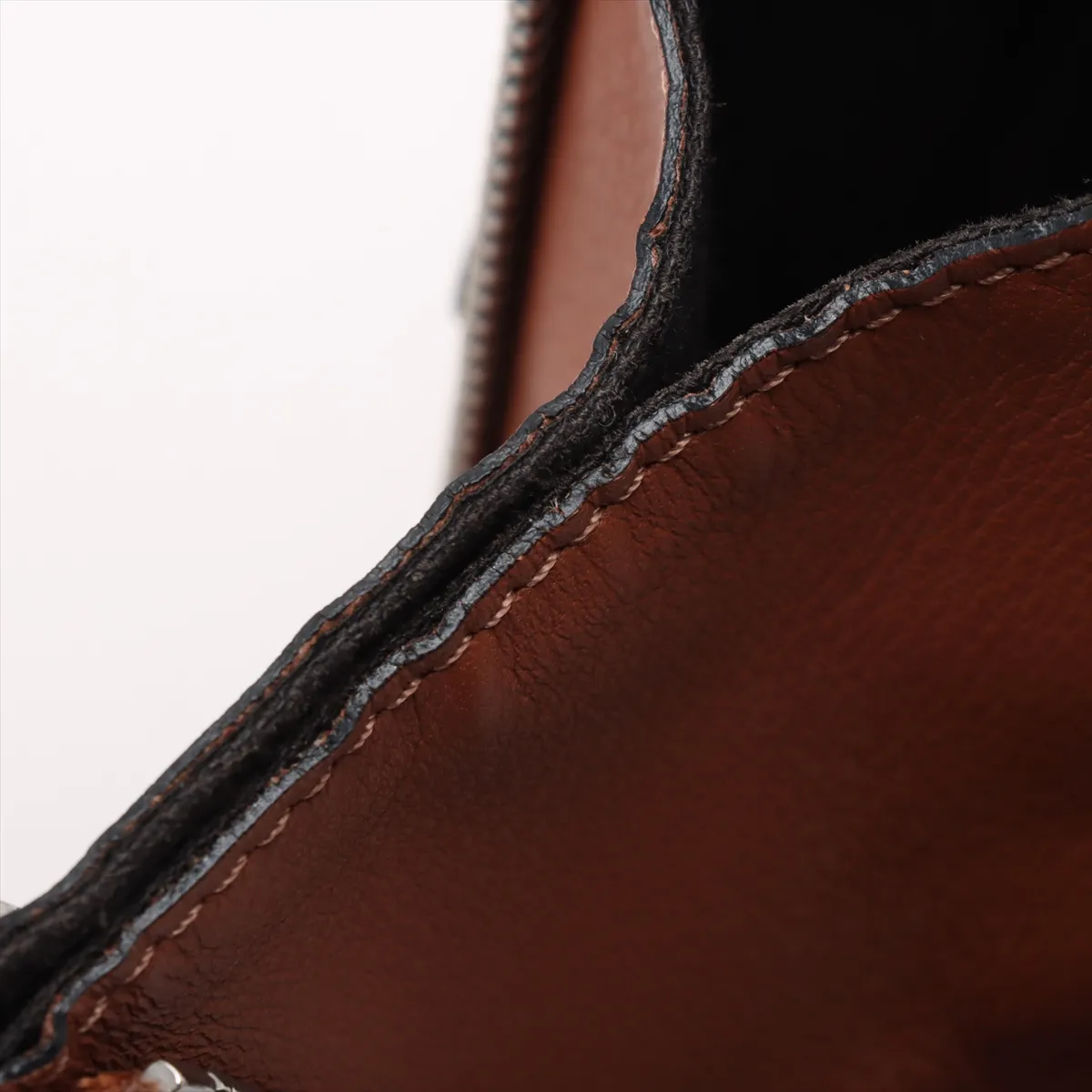 Hammock Small Leather 2-Way Handbag, Brown — view 11