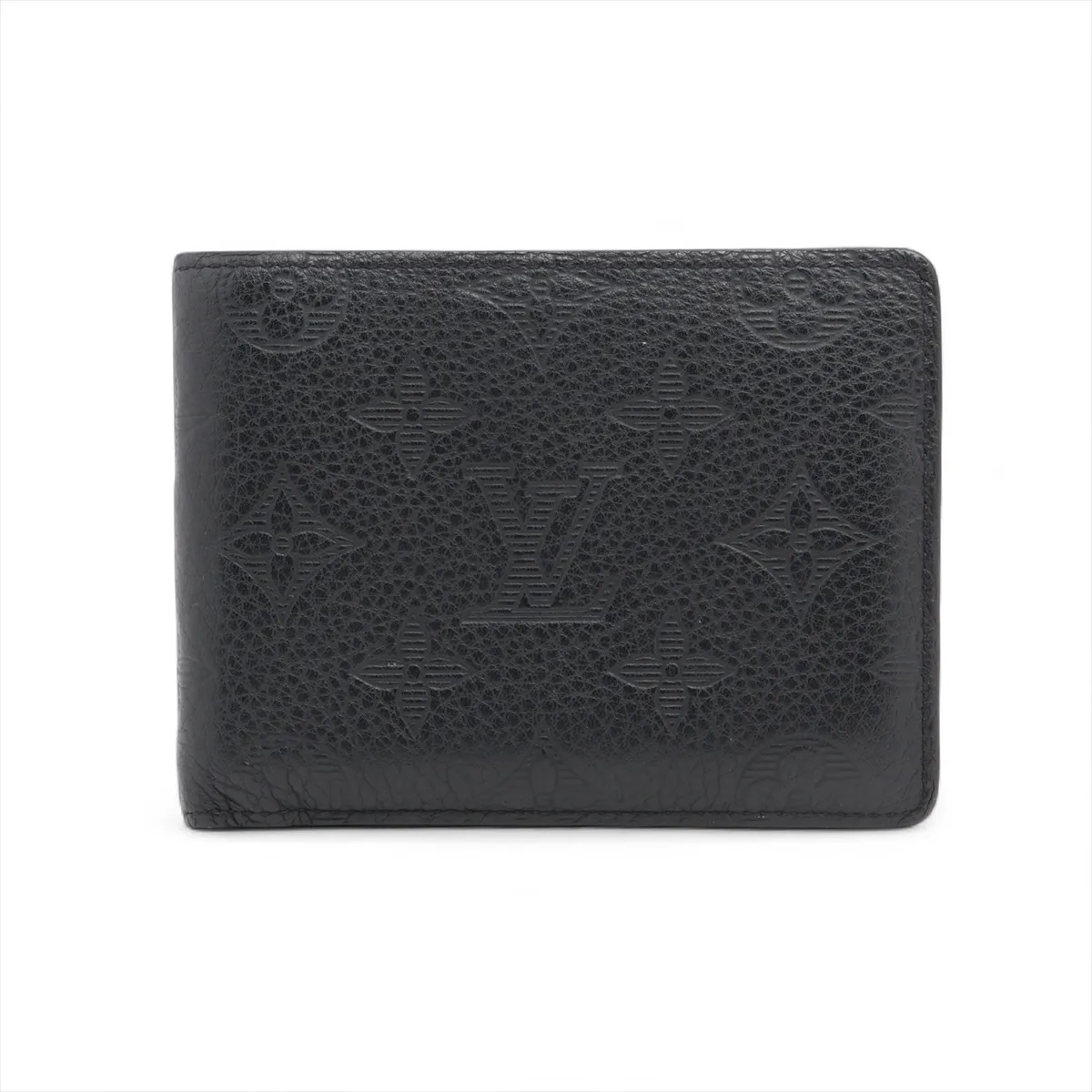Monogram Shadow Portefeuille Multiple M62901 Noir Compact Wallet with Initial Stamp RFID Reactive