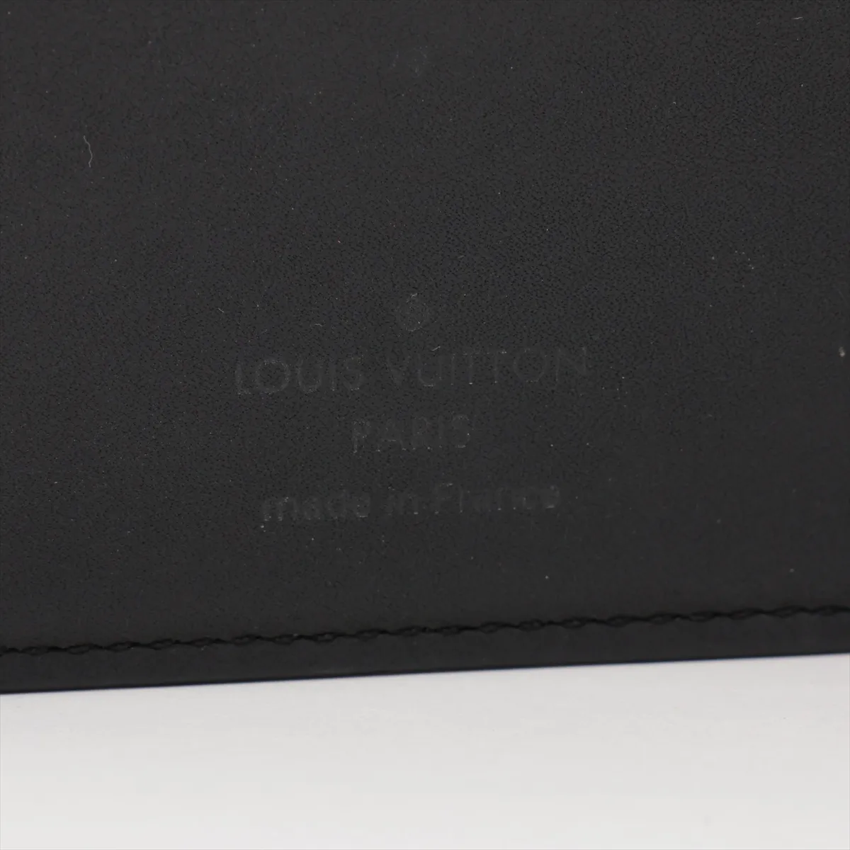 Monogram Shadow Portefeuille Multiple M62901 Noir Compact Wallet with Initial Stamp RFID Reactive — view 6