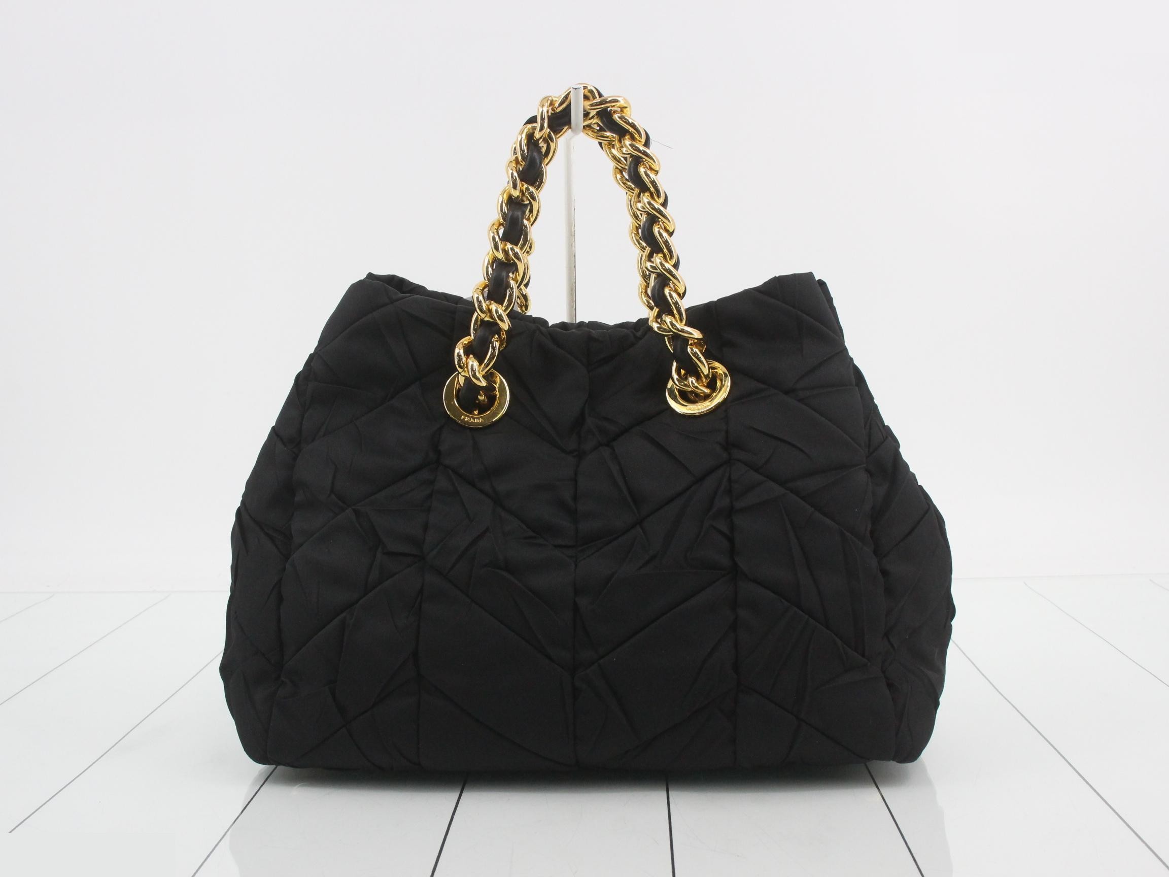 Nylon chain handbag — view 2