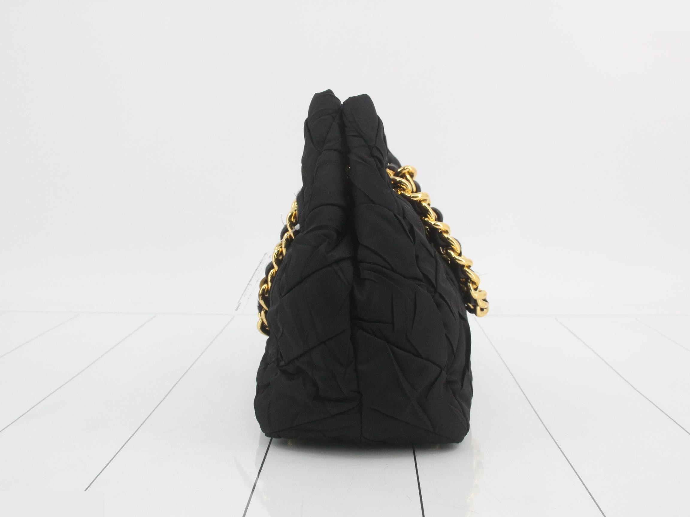 Nylon chain handbag — view 3