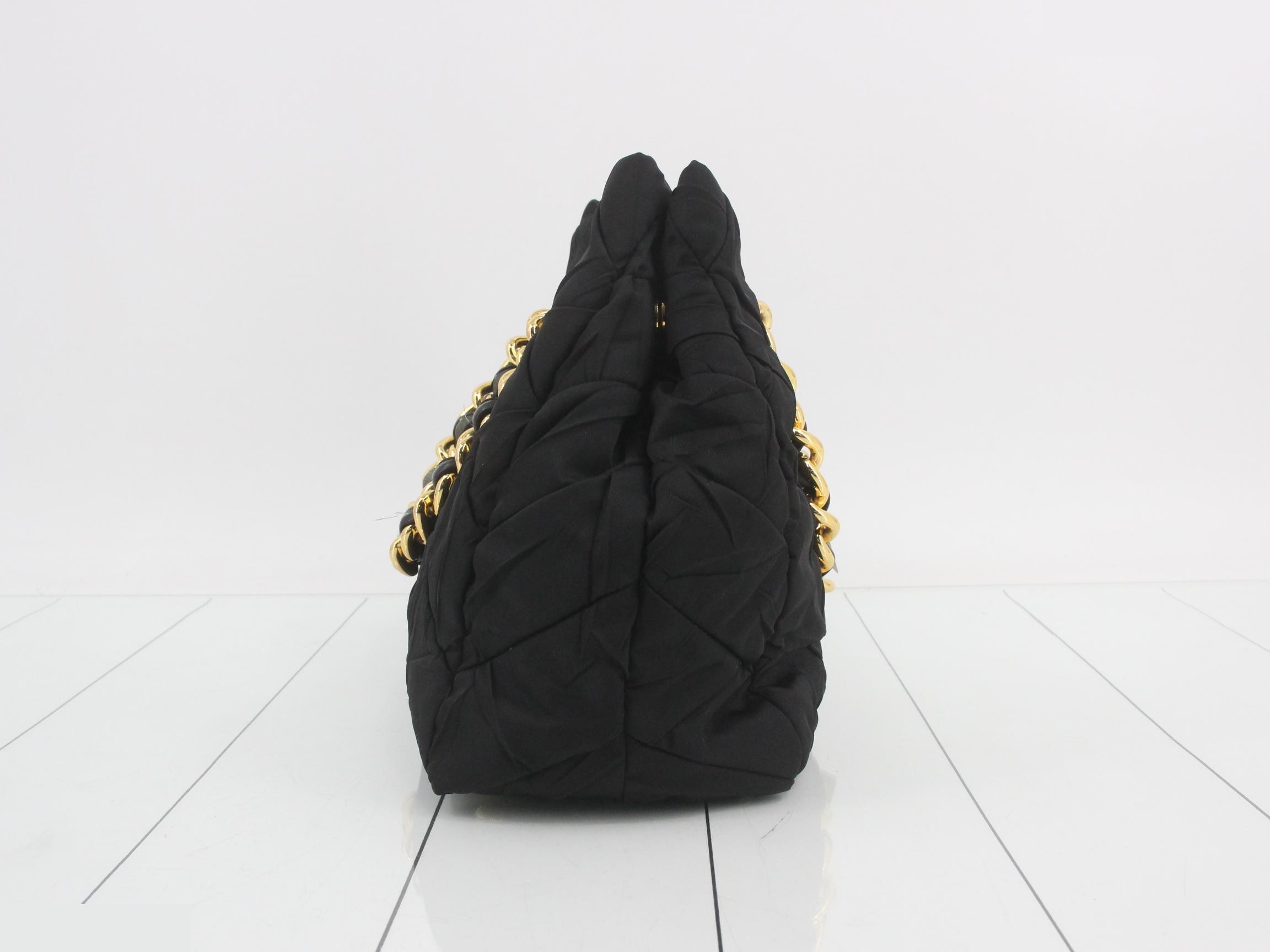 Nylon chain handbag — view 4