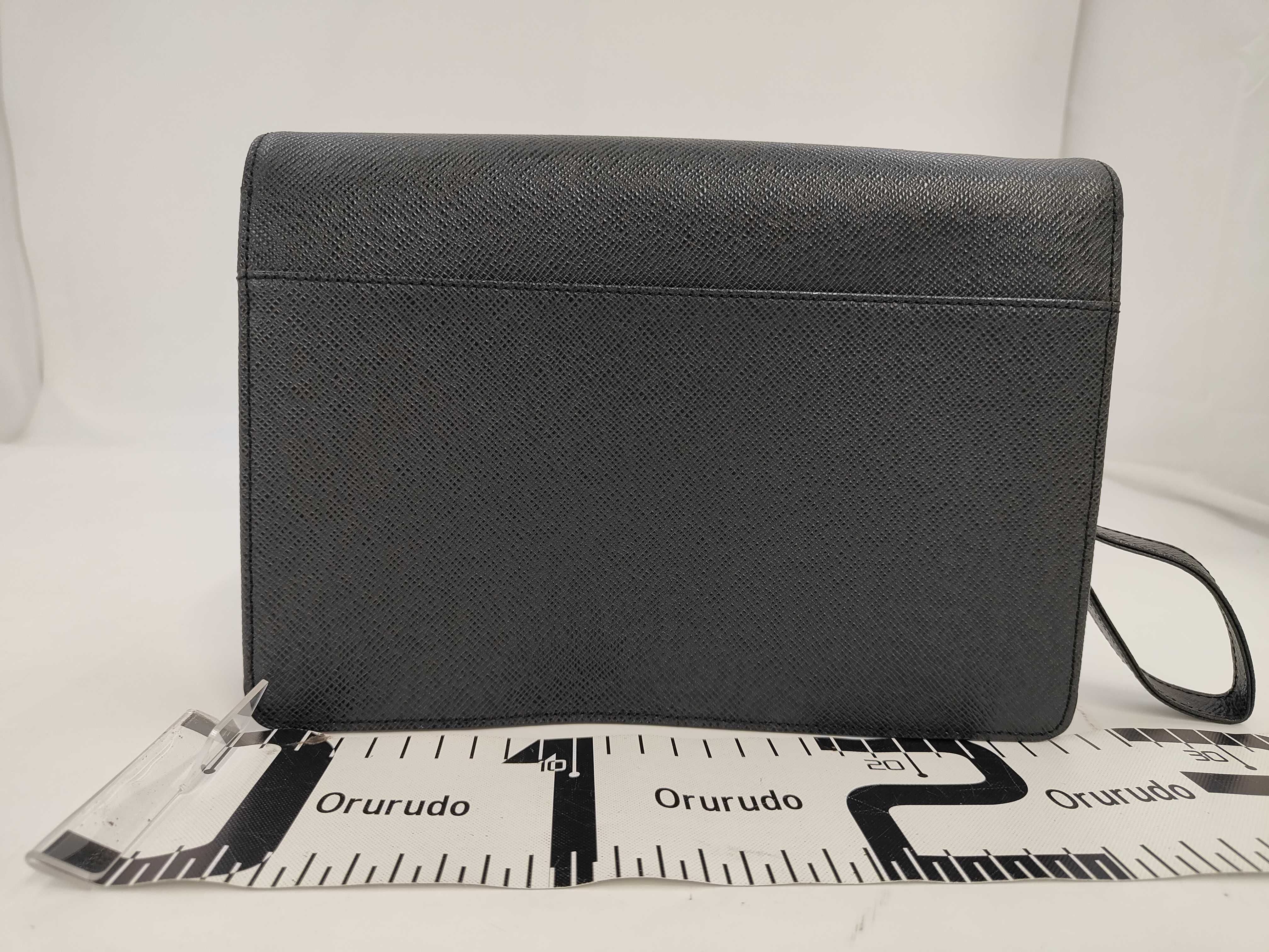 Selenga M30782 Black Leather Clutch Bag — view 2