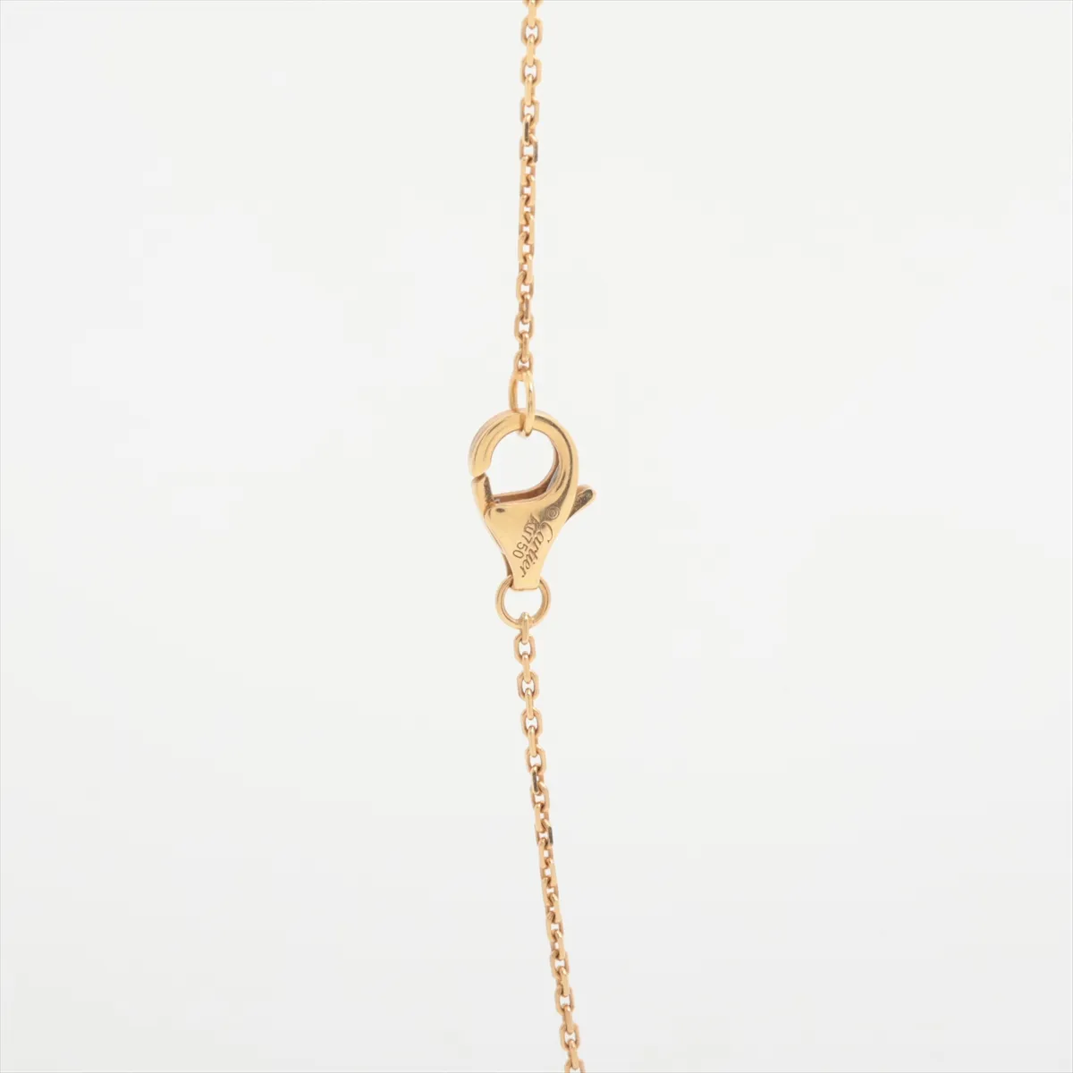 Amulette de Cartier Chrysoprase Diamond Necklace 750 (Yellow Gold) 3.2g BXX930 — view 3