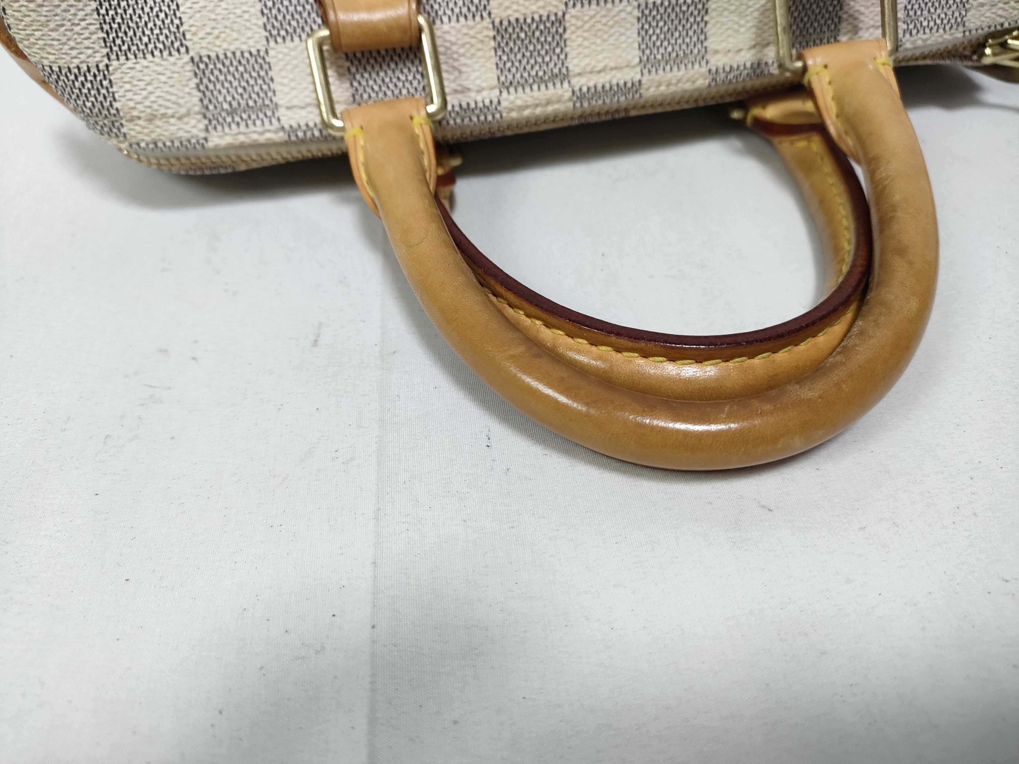Damier Azur Speedy 25 N41534 SP3027 White Handbag — view 10