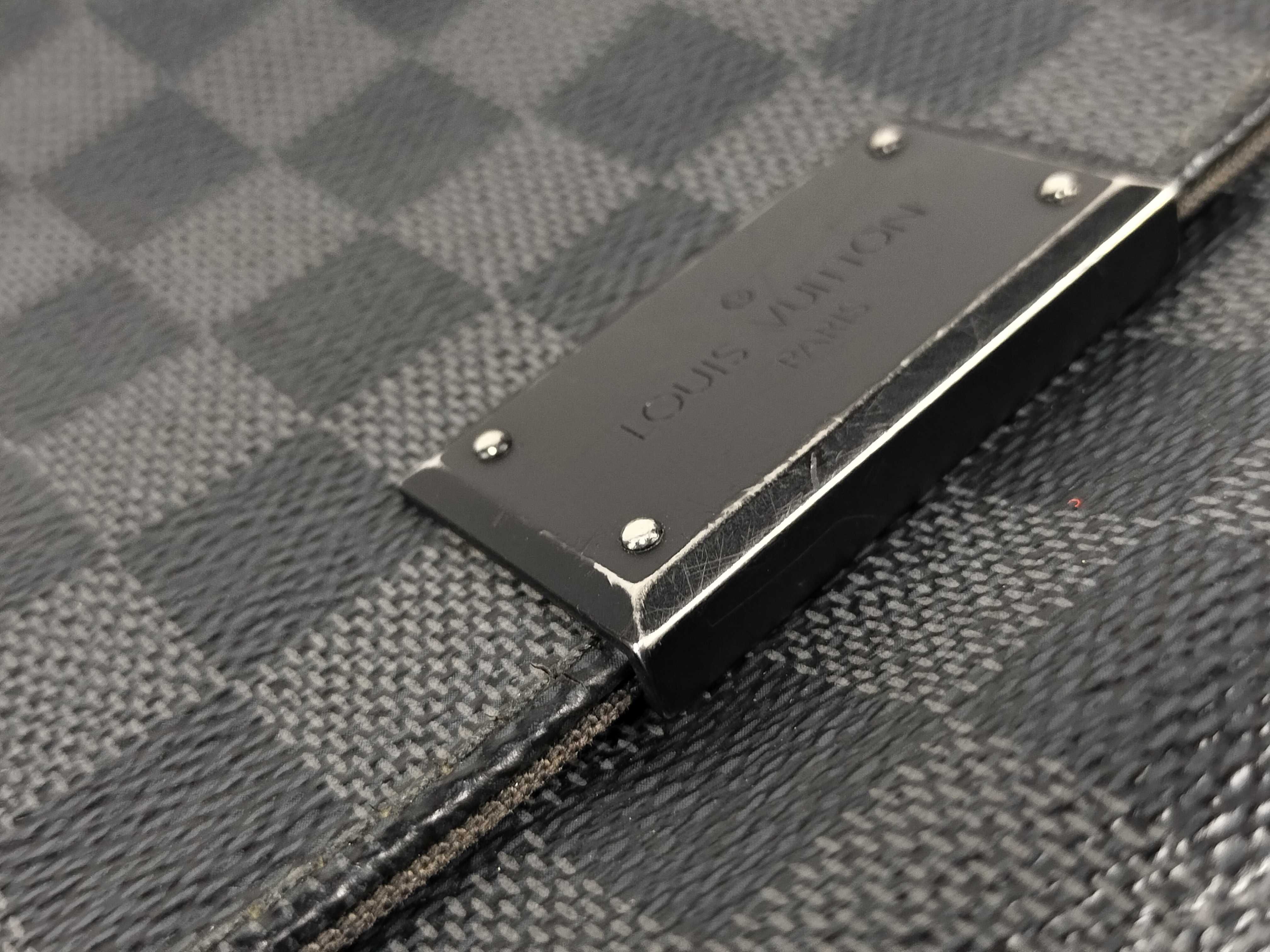 Damier District PM Damier Graphite Shoulder Bag — view 15