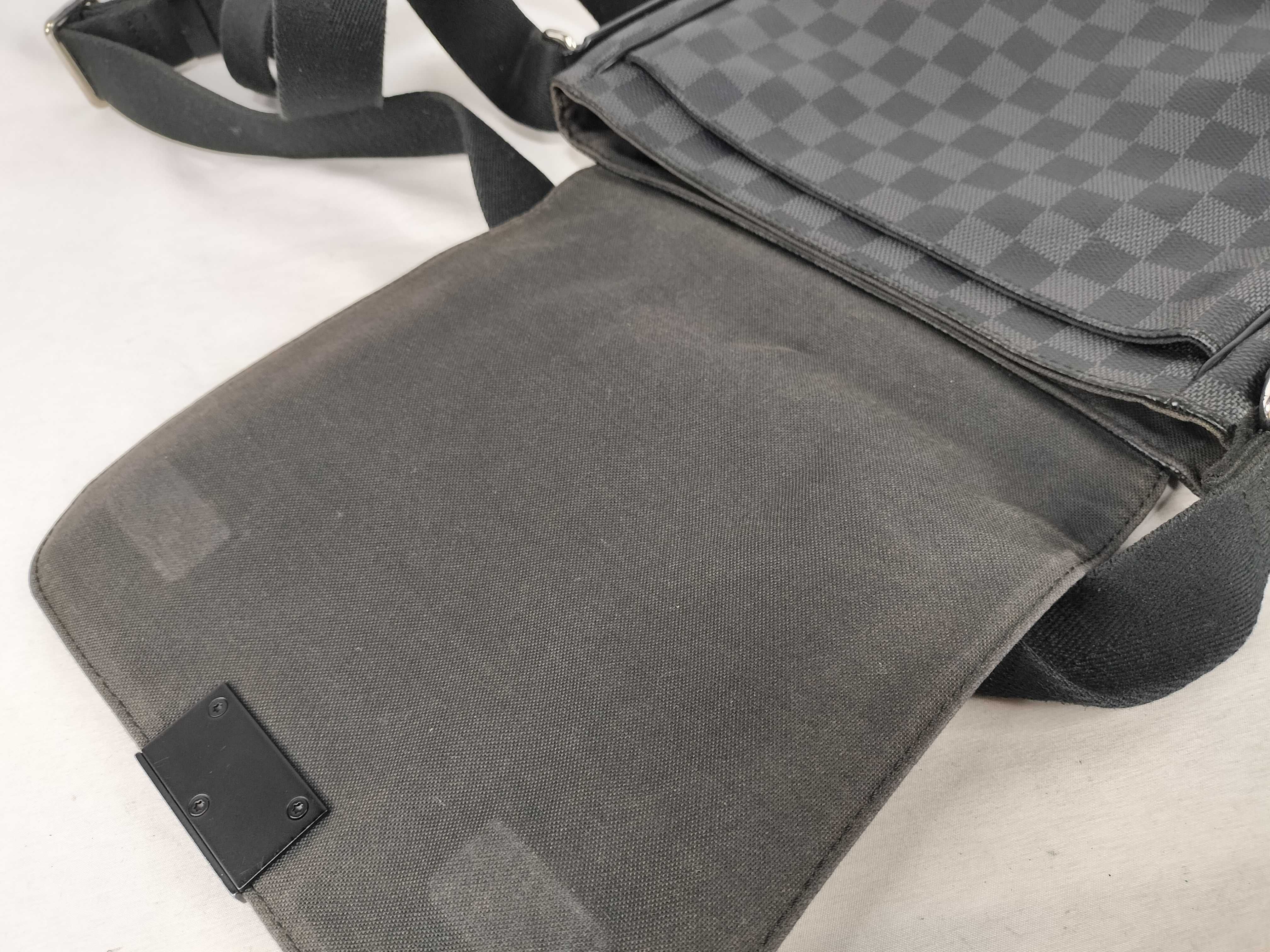 Damier District PM Damier Graphite Shoulder Bag — view 8