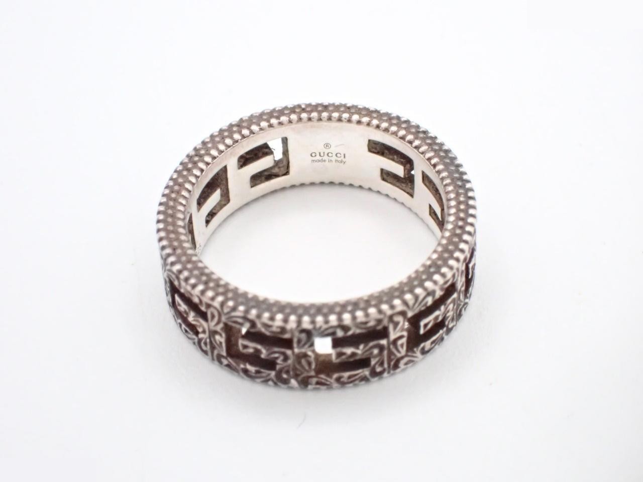 Interlocking G ring, stamped 14, actual size #13, 925g/5.4g — view 2