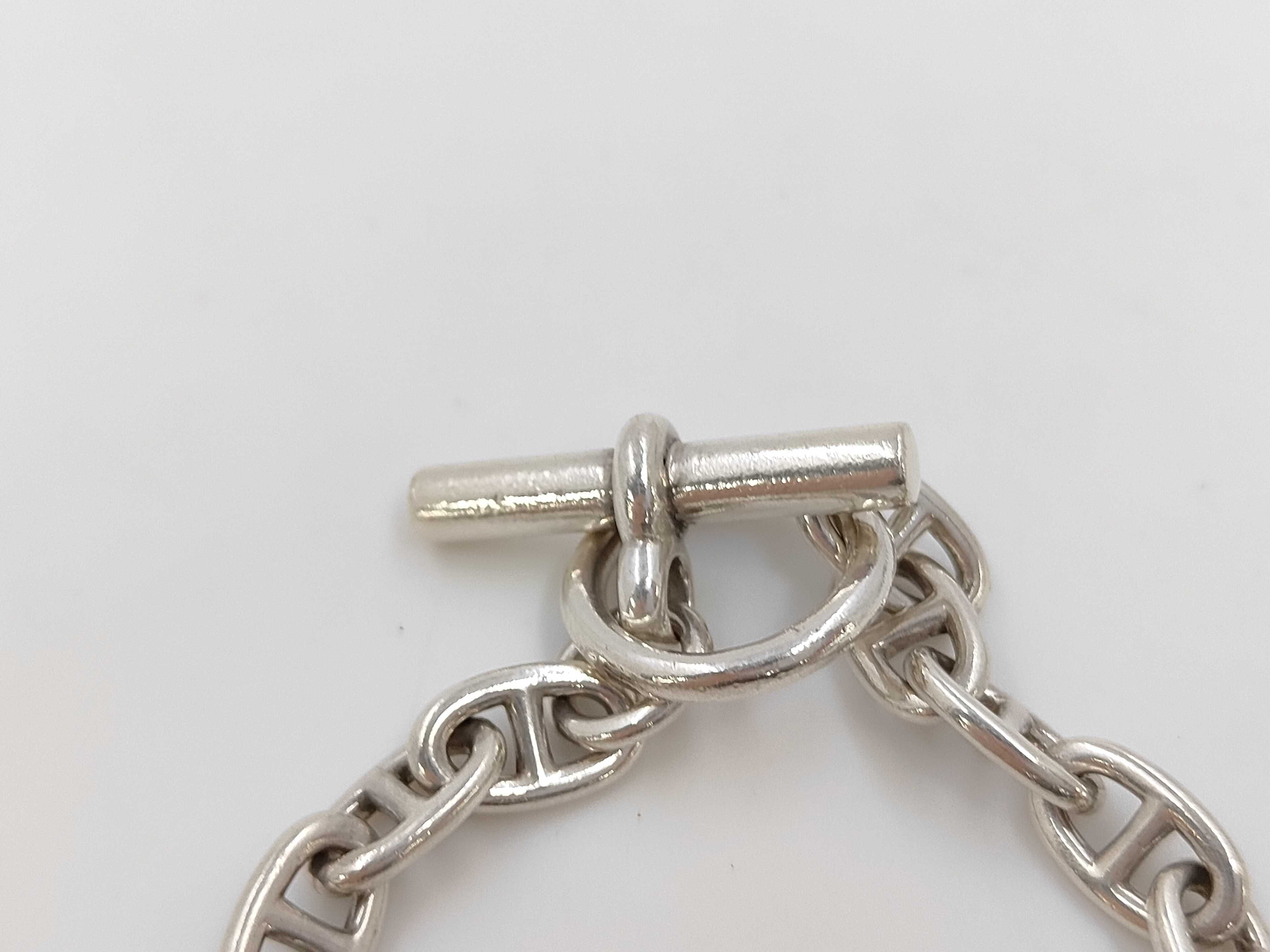 Chaine d'Ancre PM bracelet with cursive engraving, 18 links, 31.5g, SV925 sterling silver. — view 2