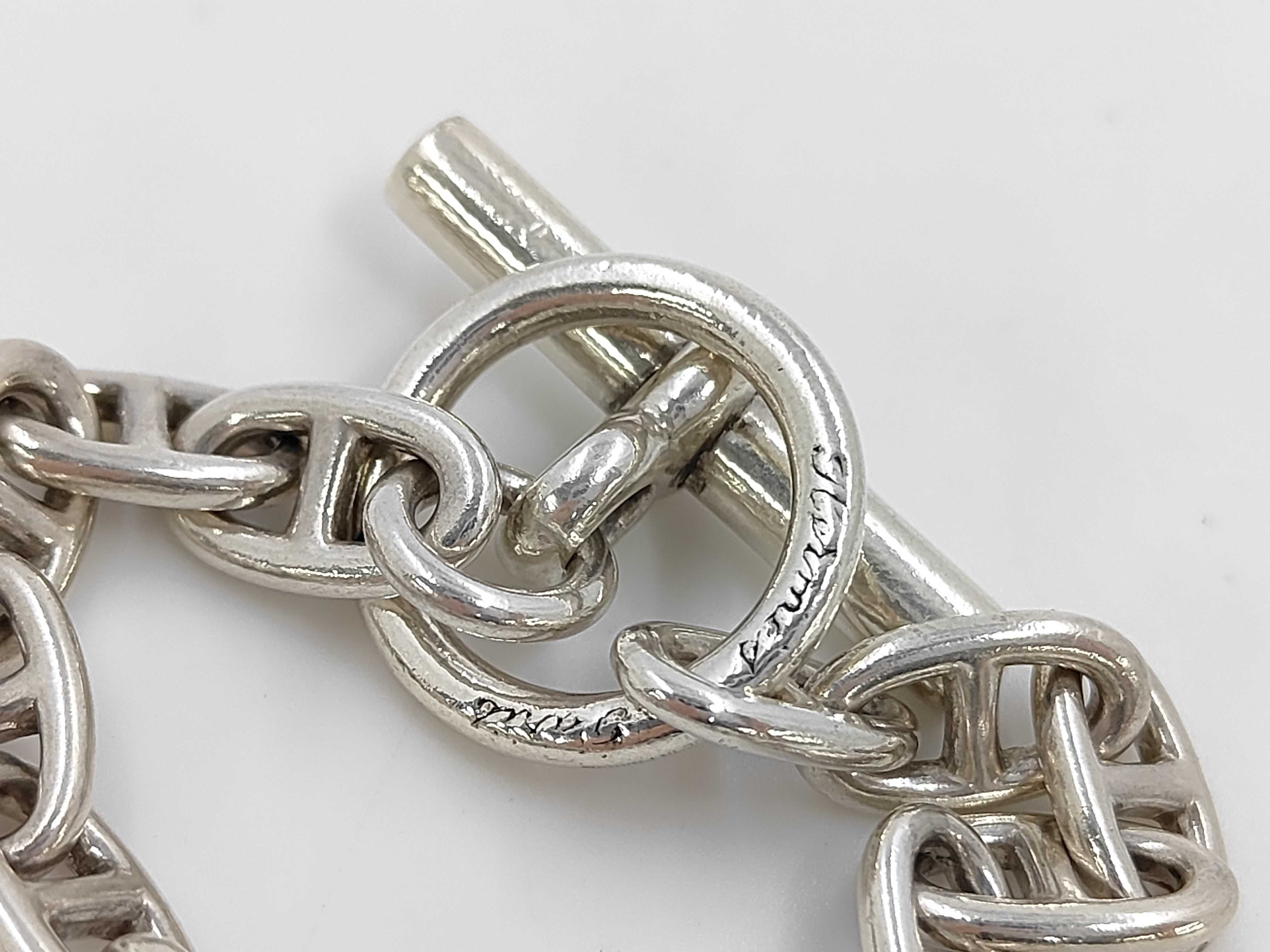 Chaine d'Ancre PM bracelet with cursive engraving, 18 links, 31.5g, SV925 sterling silver. — view 3
