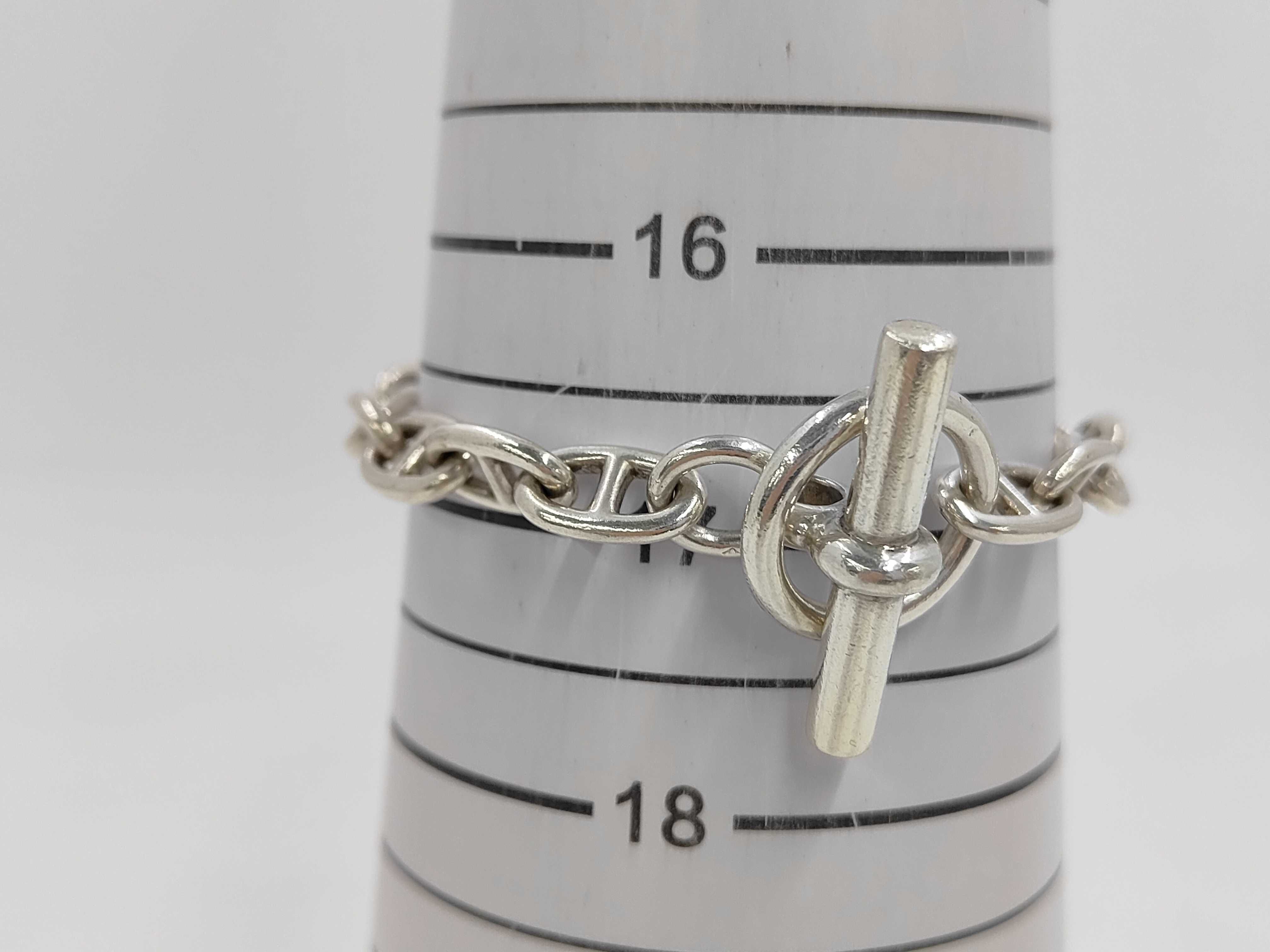 Chaine d'Ancre PM bracelet with cursive engraving, 18 links, 31.5g, SV925 sterling silver. — view 4