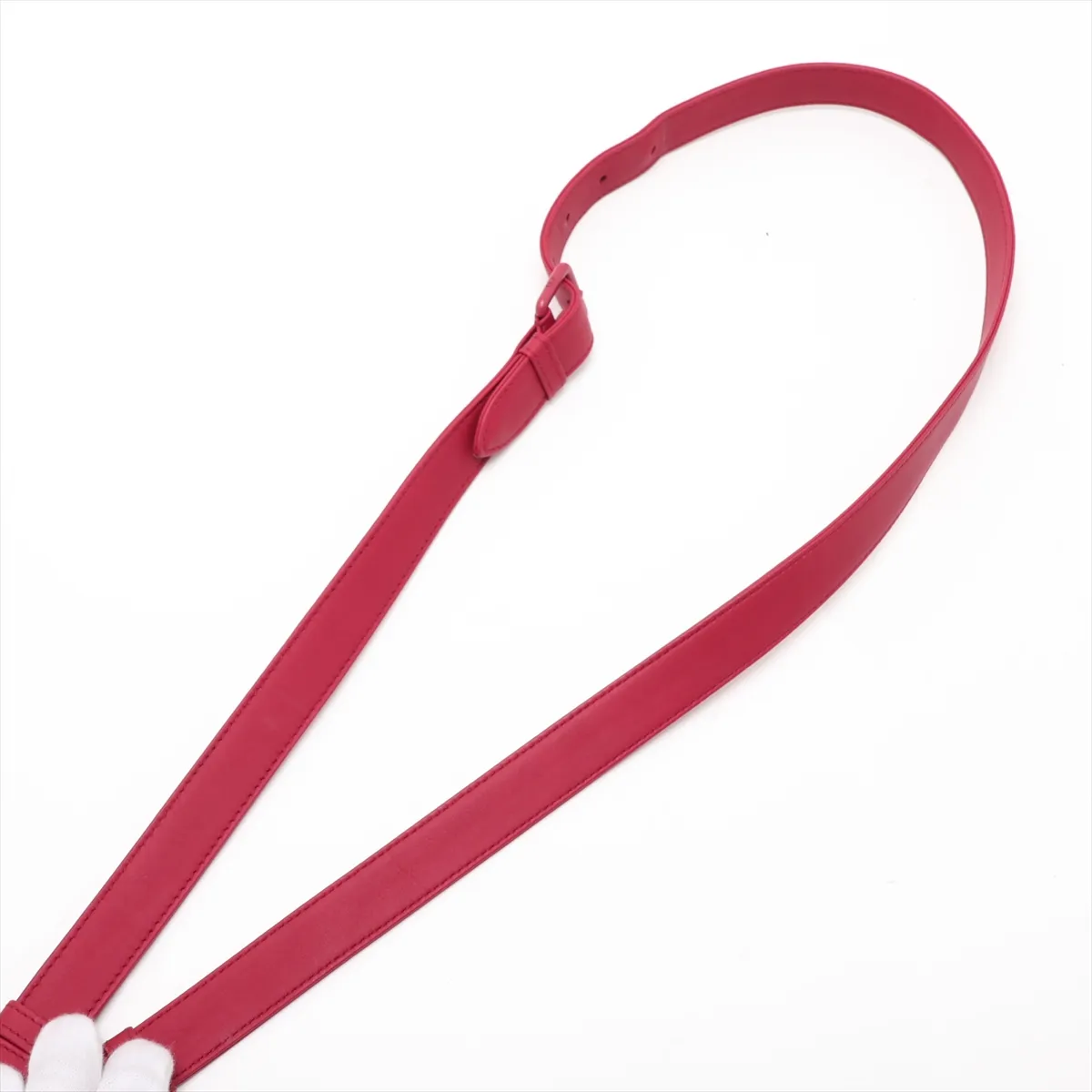 Cannage Lady Dior Leather 2-Way Handbag, Red — view 7