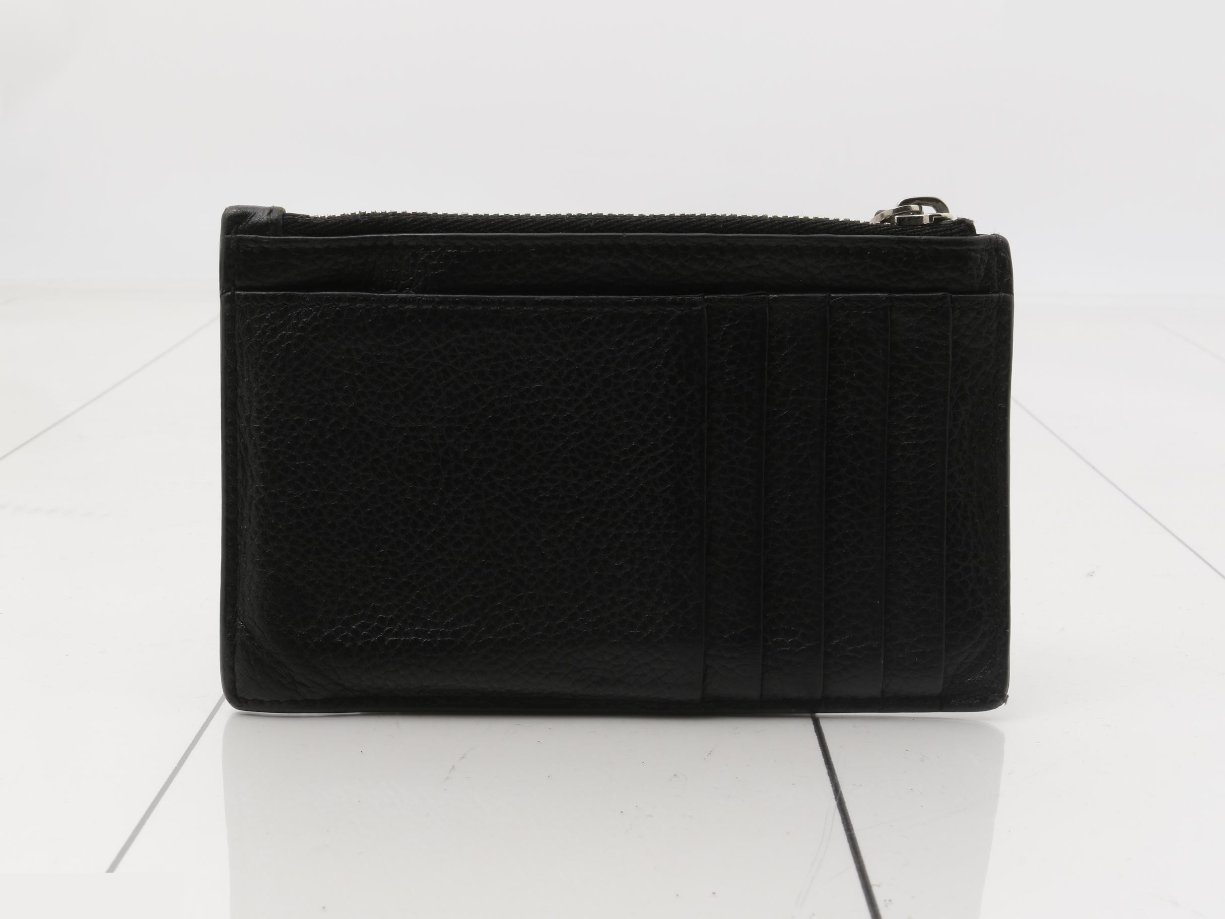 Card case, leather, black — view 2