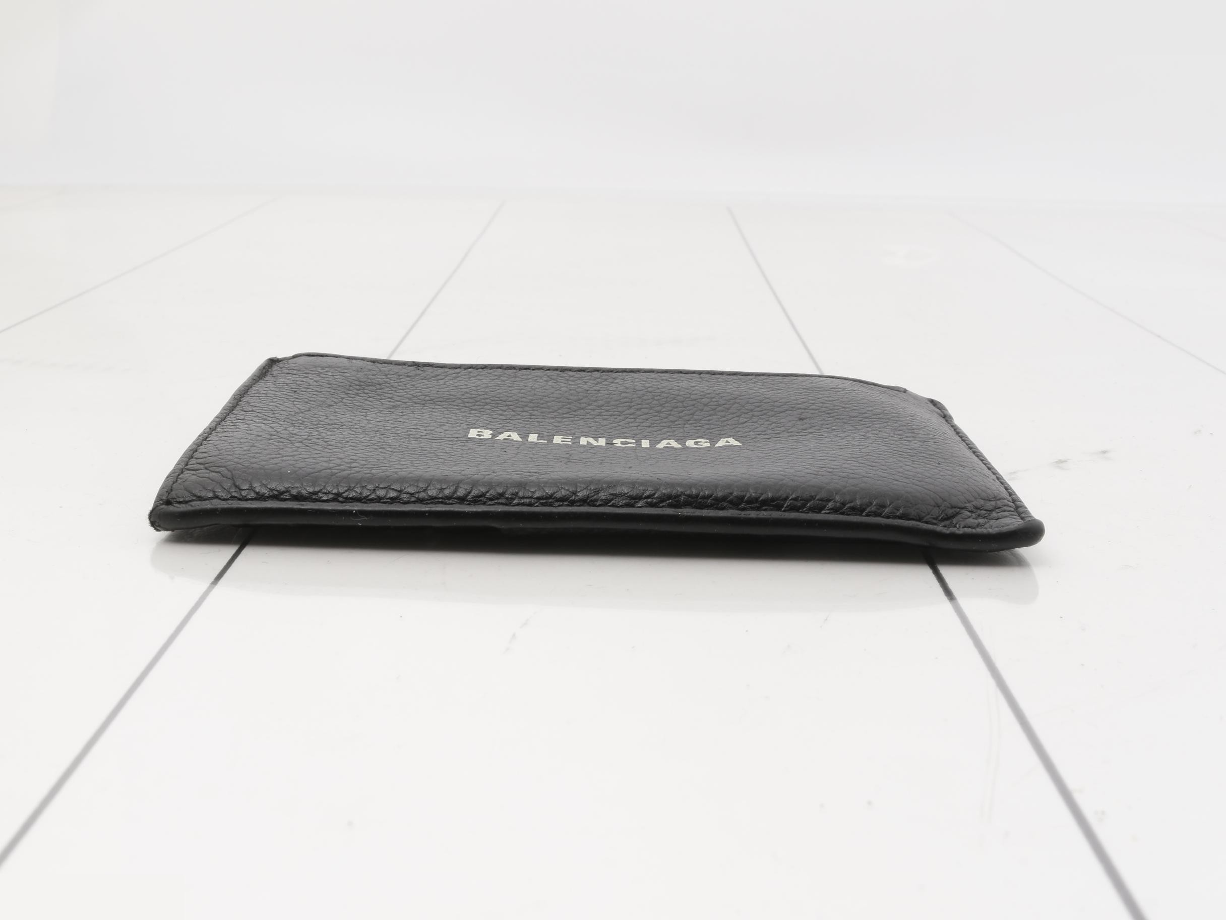 Card case, leather, black — view 3