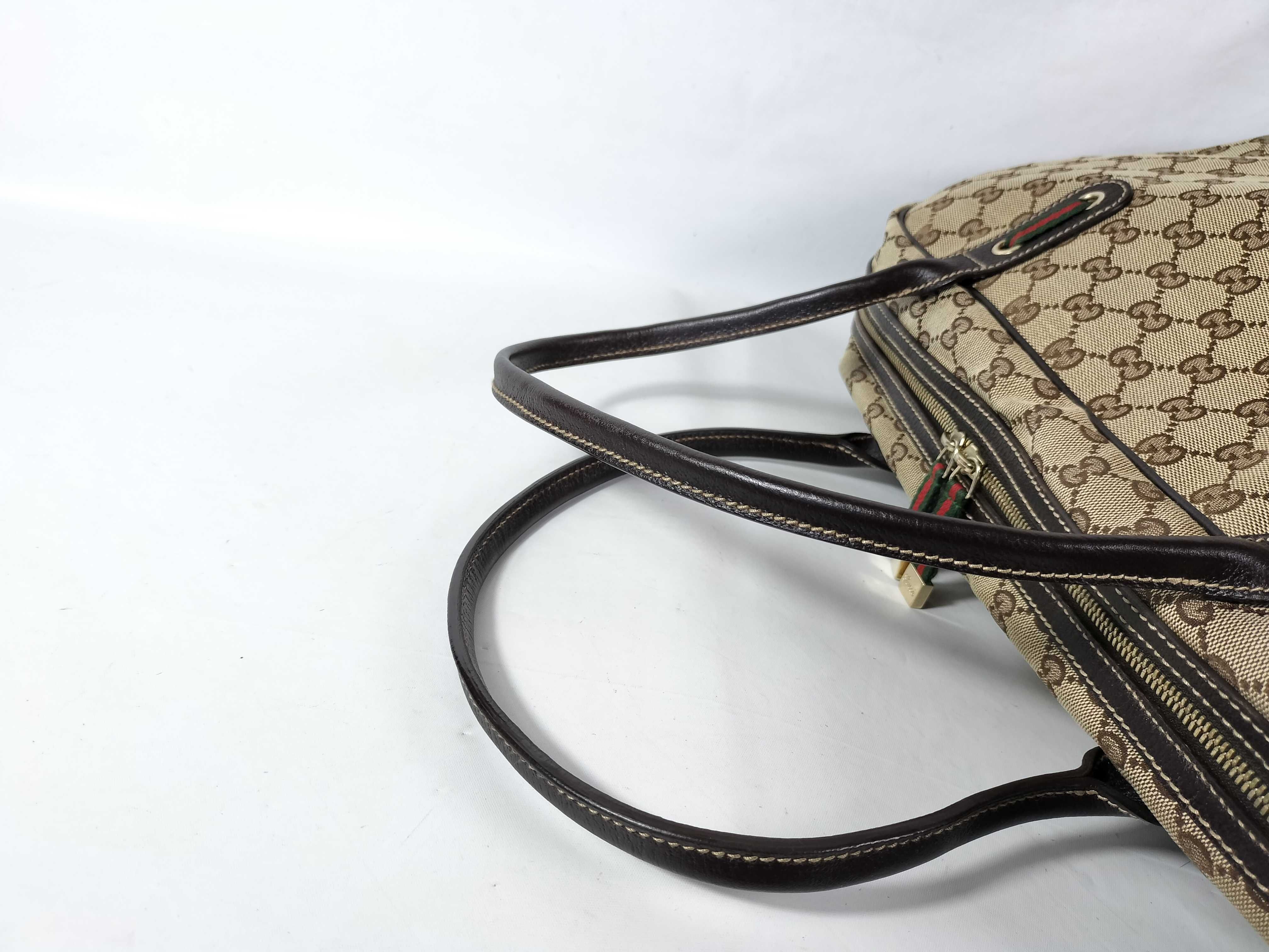 GG Canvas Princy Boston Bag 162881 Beige/Brown W45cm Handbag — view 3