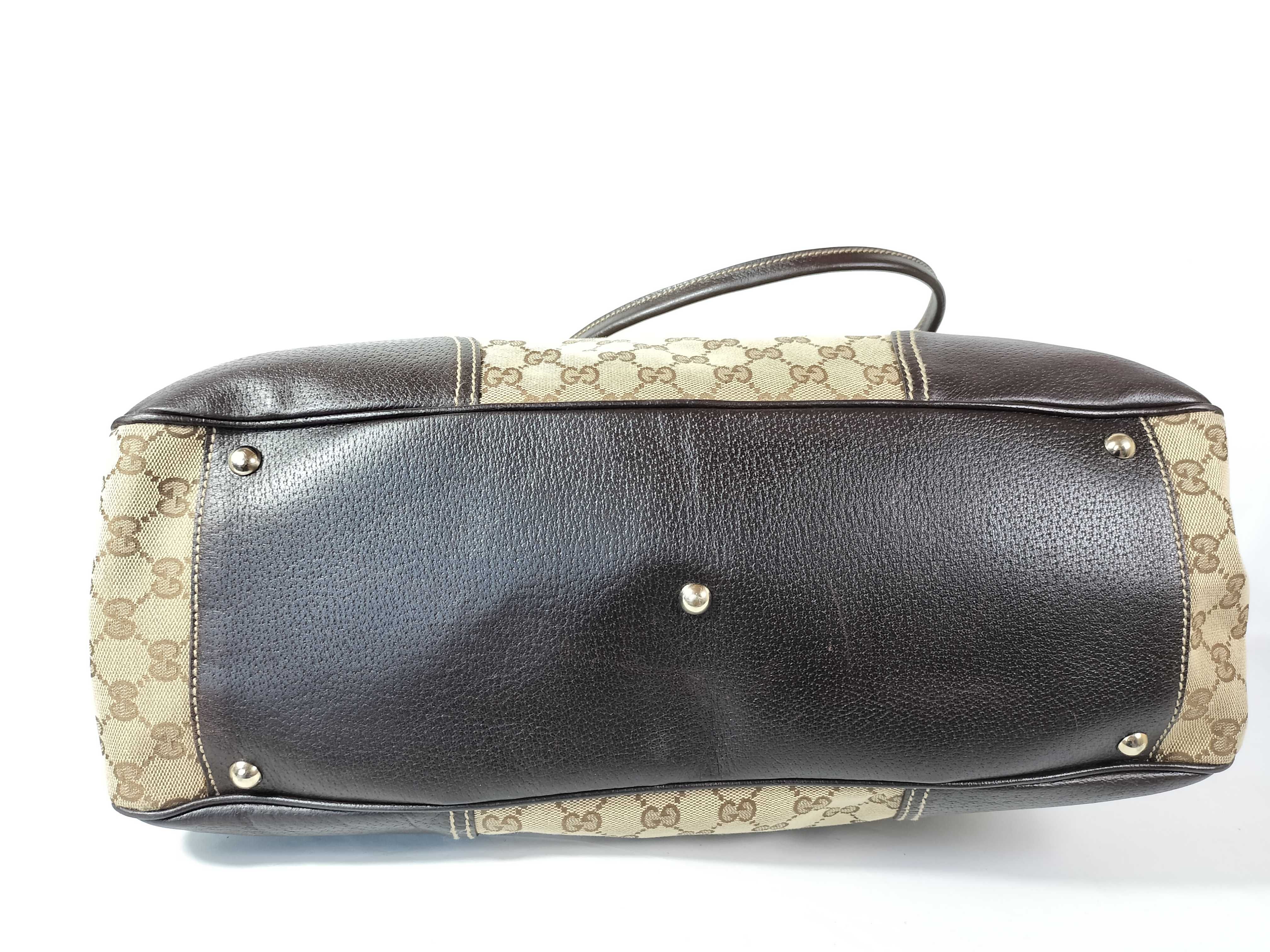 GG Canvas Princy Boston Bag 162881 Beige/Brown W45cm Handbag — view 6